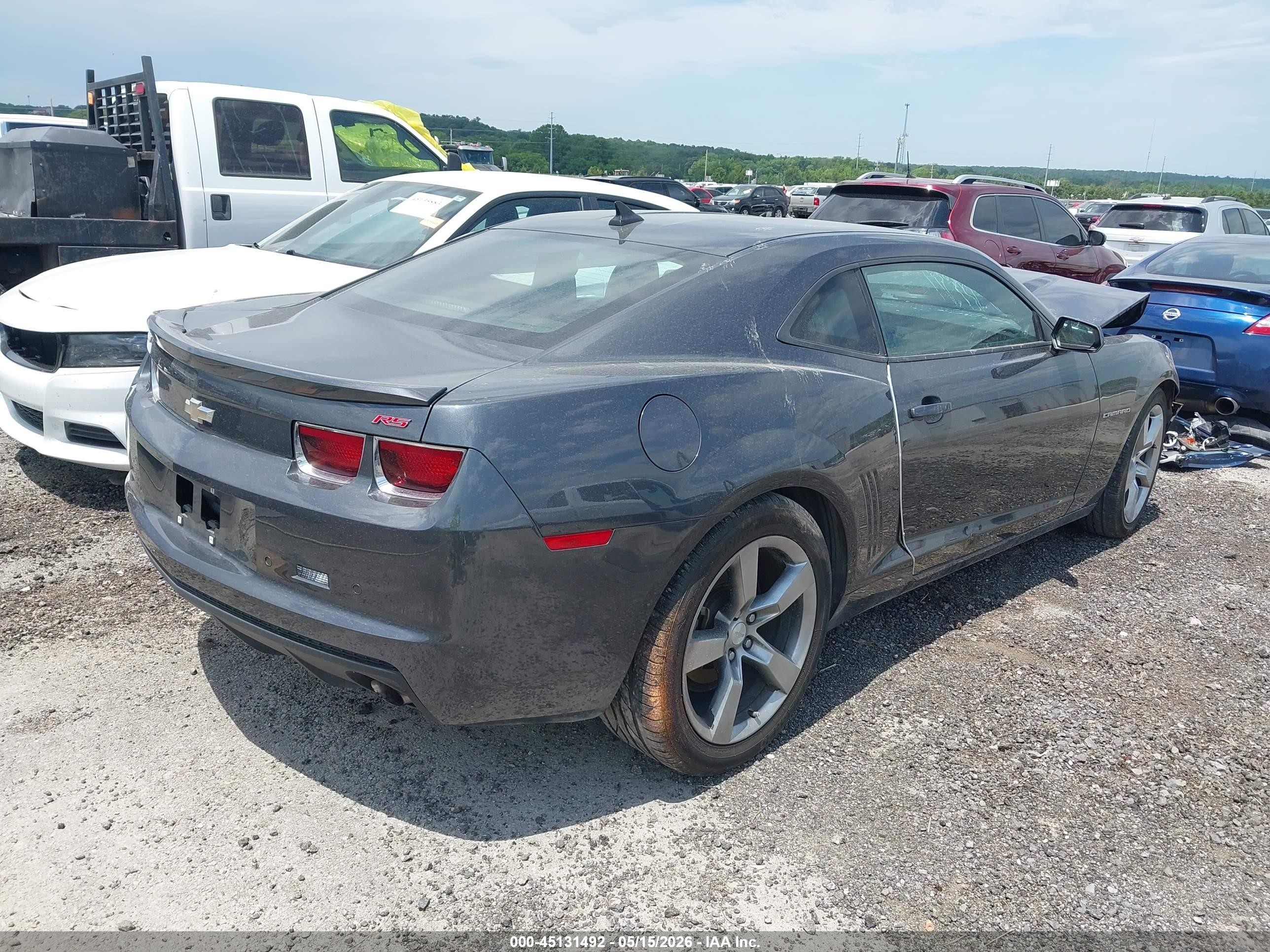 2011 Chevrolet Camaro 2lt Gray vin: 2G1FC1ED0B9173148