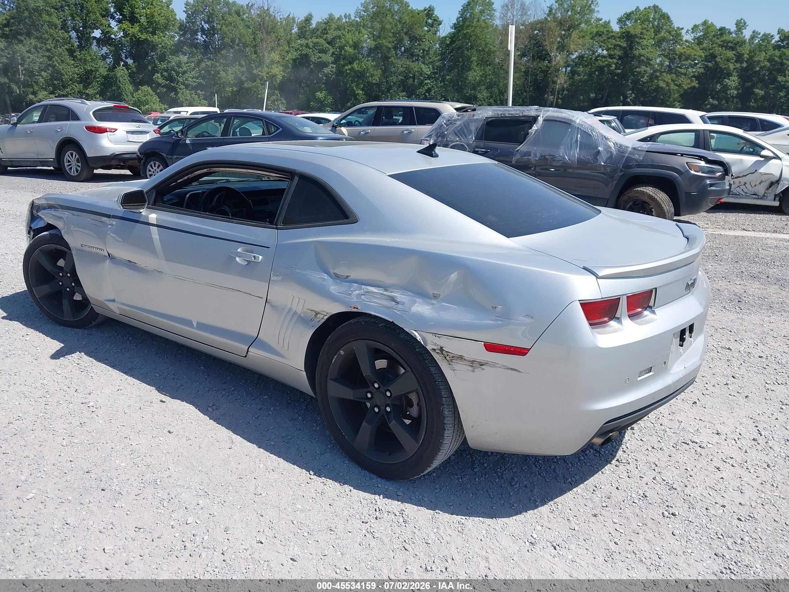 2011 Chevrolet Camaro 2lt Silver vin: 2G1FC1ED0B9208366