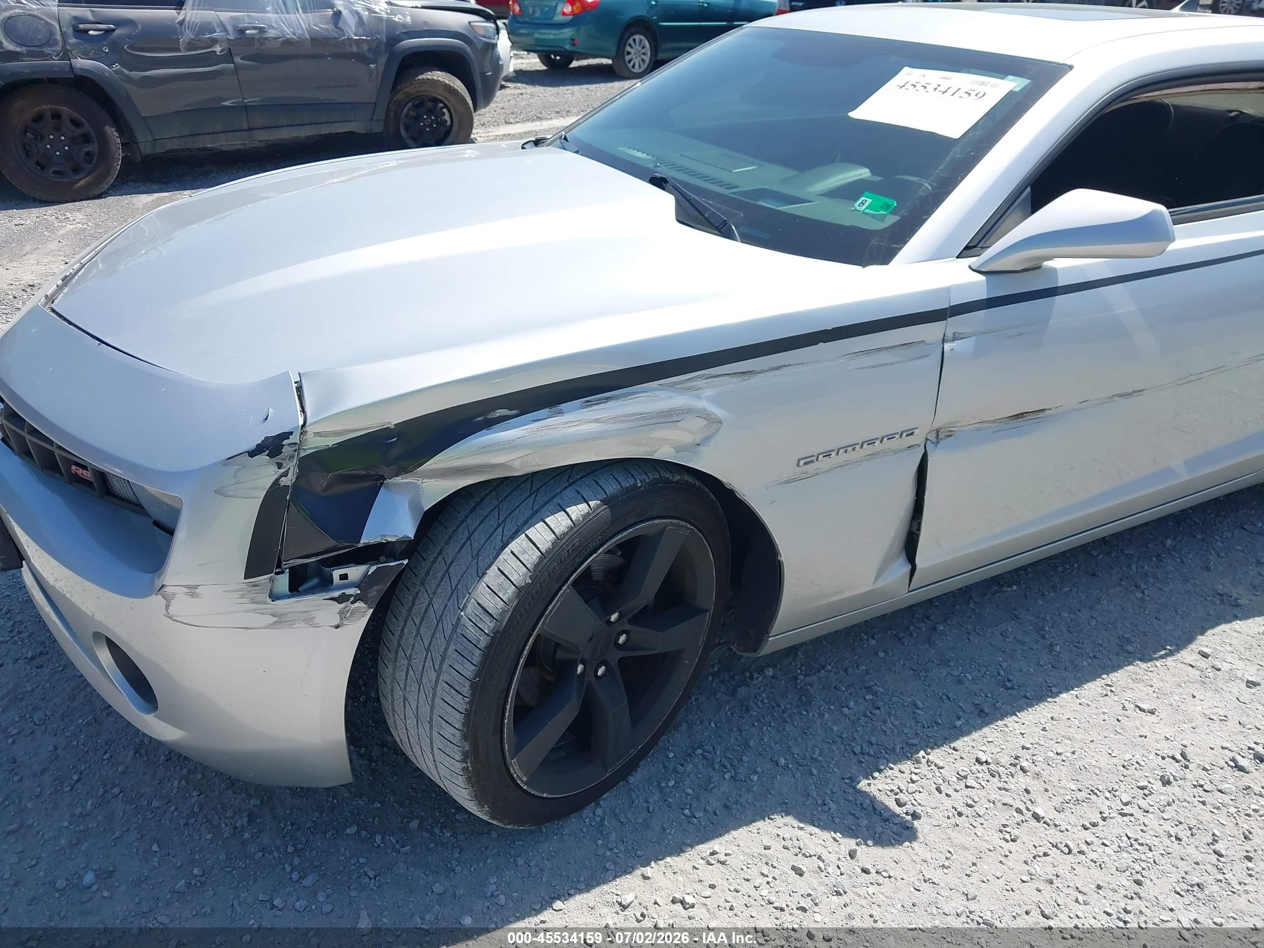 2011 Chevrolet Camaro 2lt Silver vin: 2G1FC1ED0B9208366