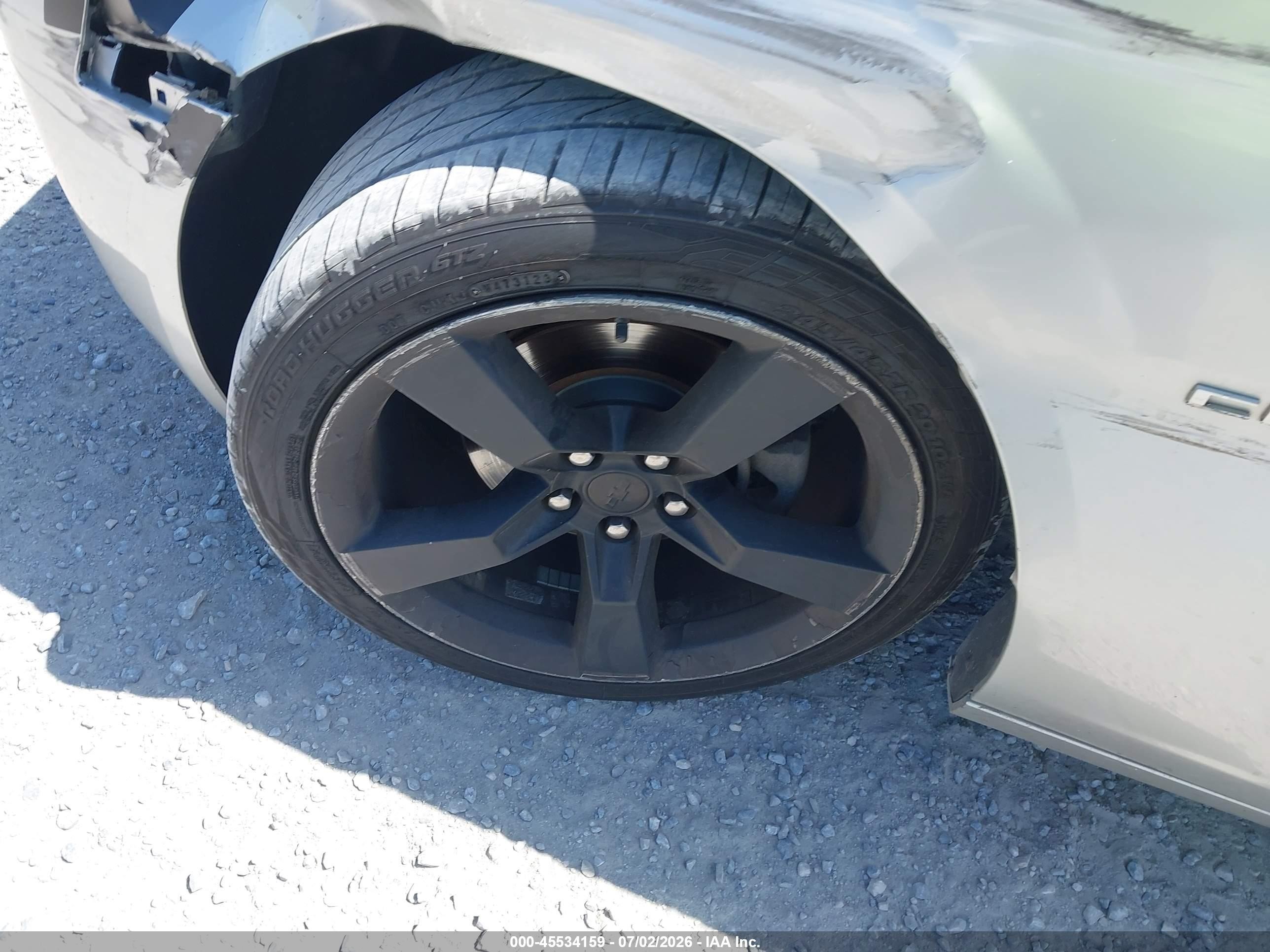 2011 Chevrolet Camaro 2lt Silver vin: 2G1FC1ED0B9208366