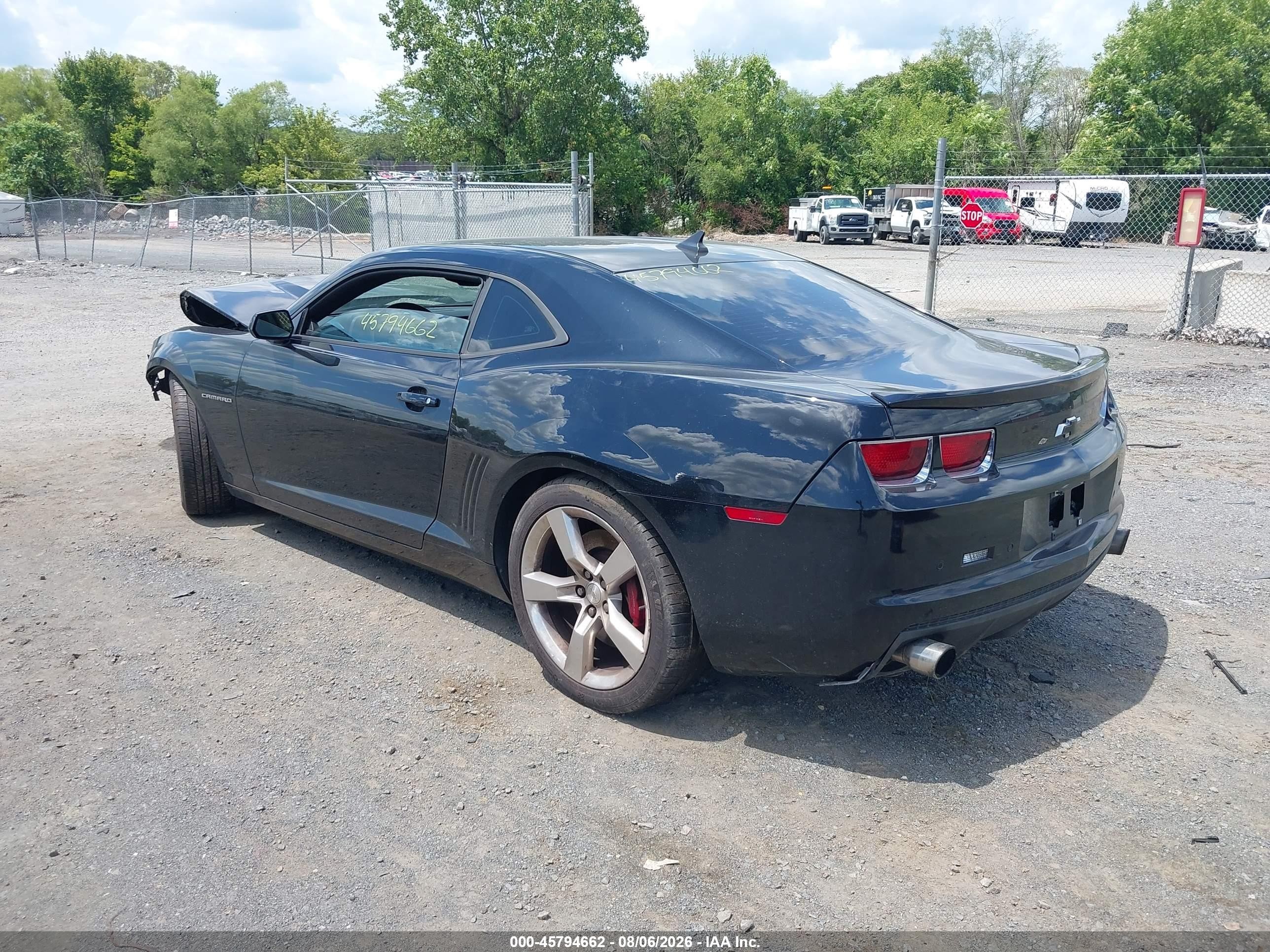 2011 Chevrolet Camaro 2lt Black vin: 2G1FC1ED1B9163129