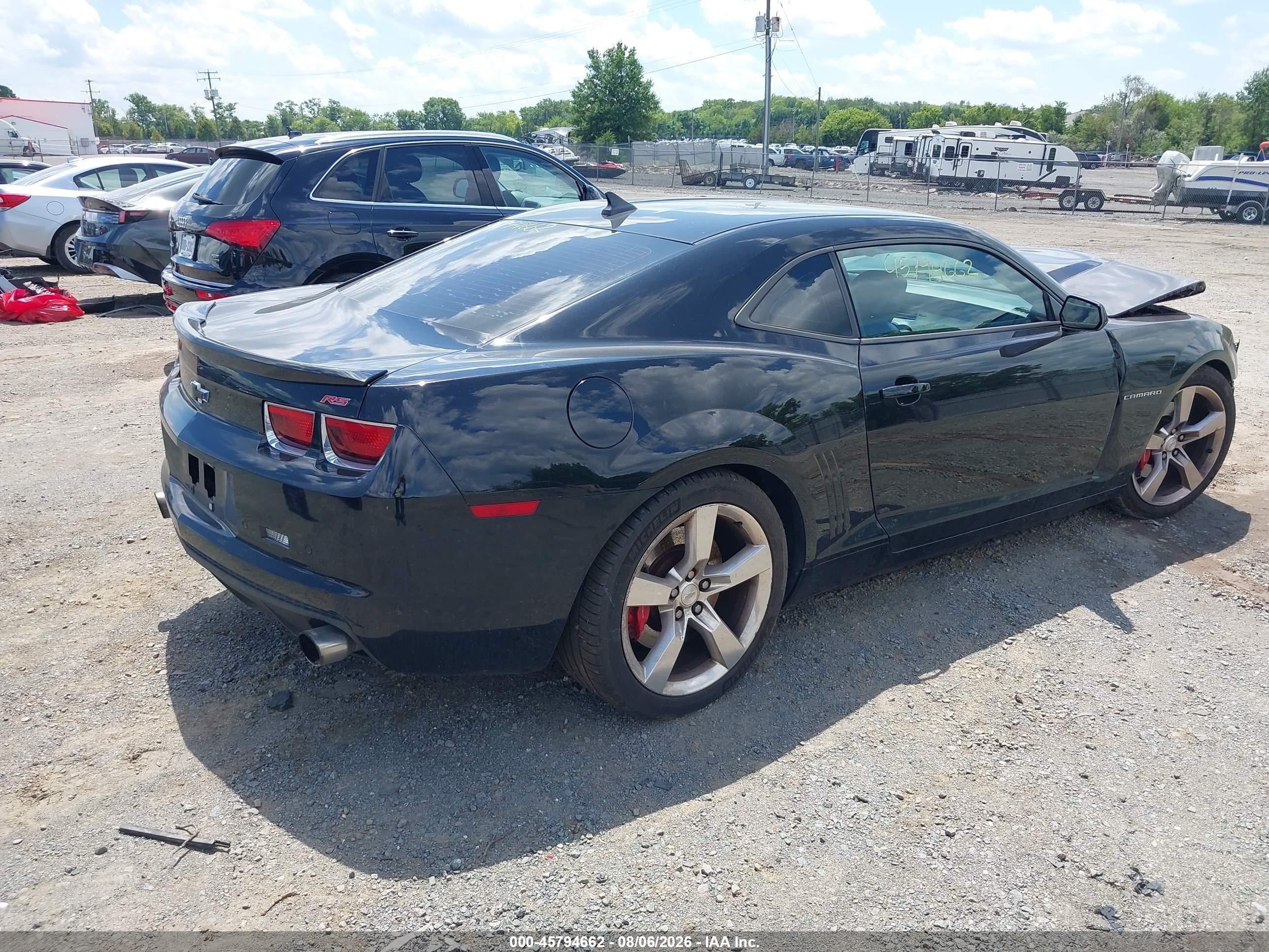 2011 Chevrolet Camaro 2lt Black vin: 2G1FC1ED1B9163129
