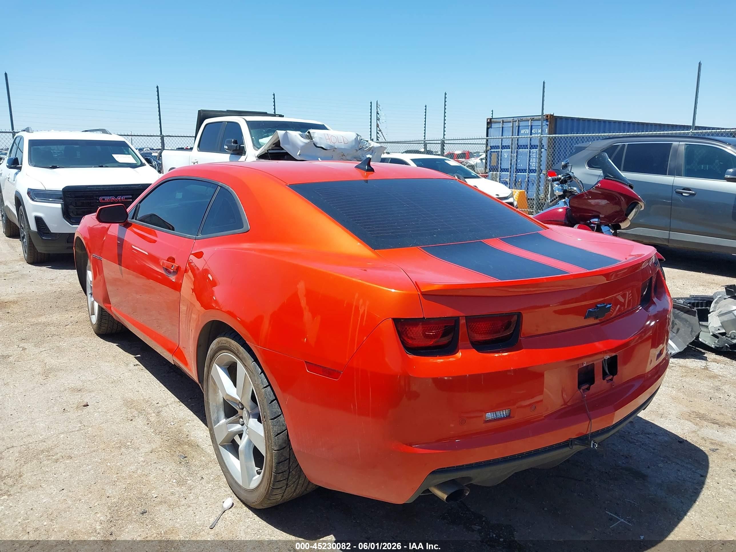 2011 Chevrolet Camaro 2lt Orange vin: 2G1FC1ED1B9174566