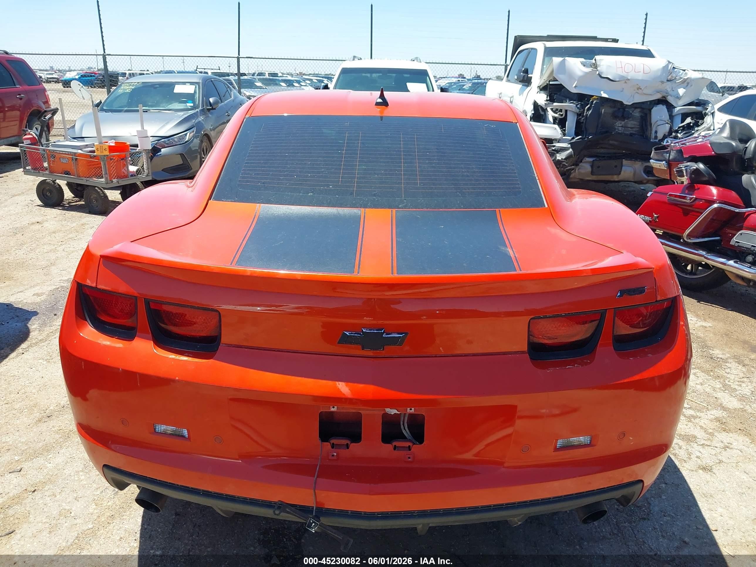 2011 Chevrolet Camaro 2lt Orange vin: 2G1FC1ED1B9174566