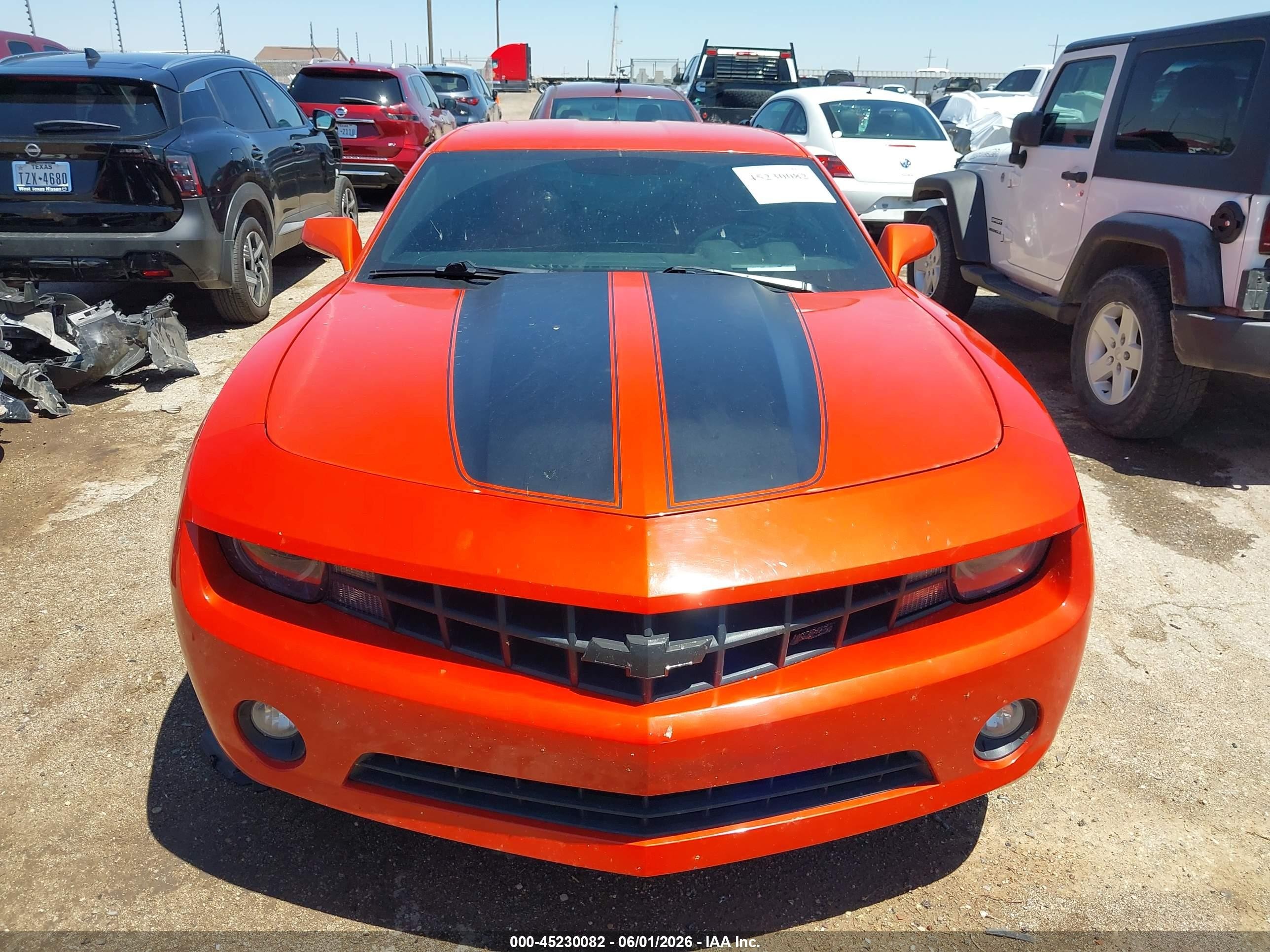 2011 Chevrolet Camaro 2lt Orange vin: 2G1FC1ED1B9174566