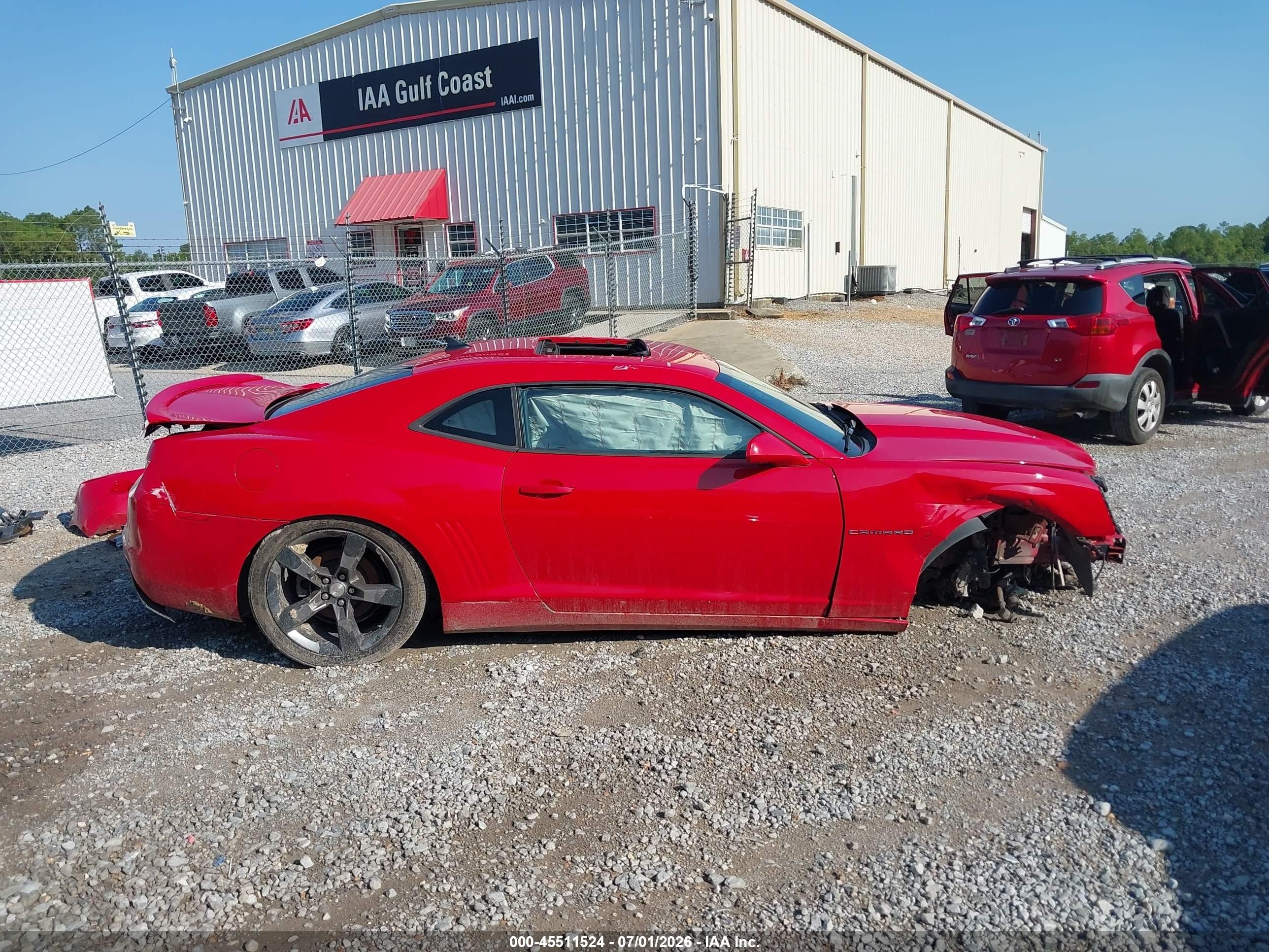 2011 Chevrolet Camaro 2lt Red vin: 2G1FC1ED1B9190735