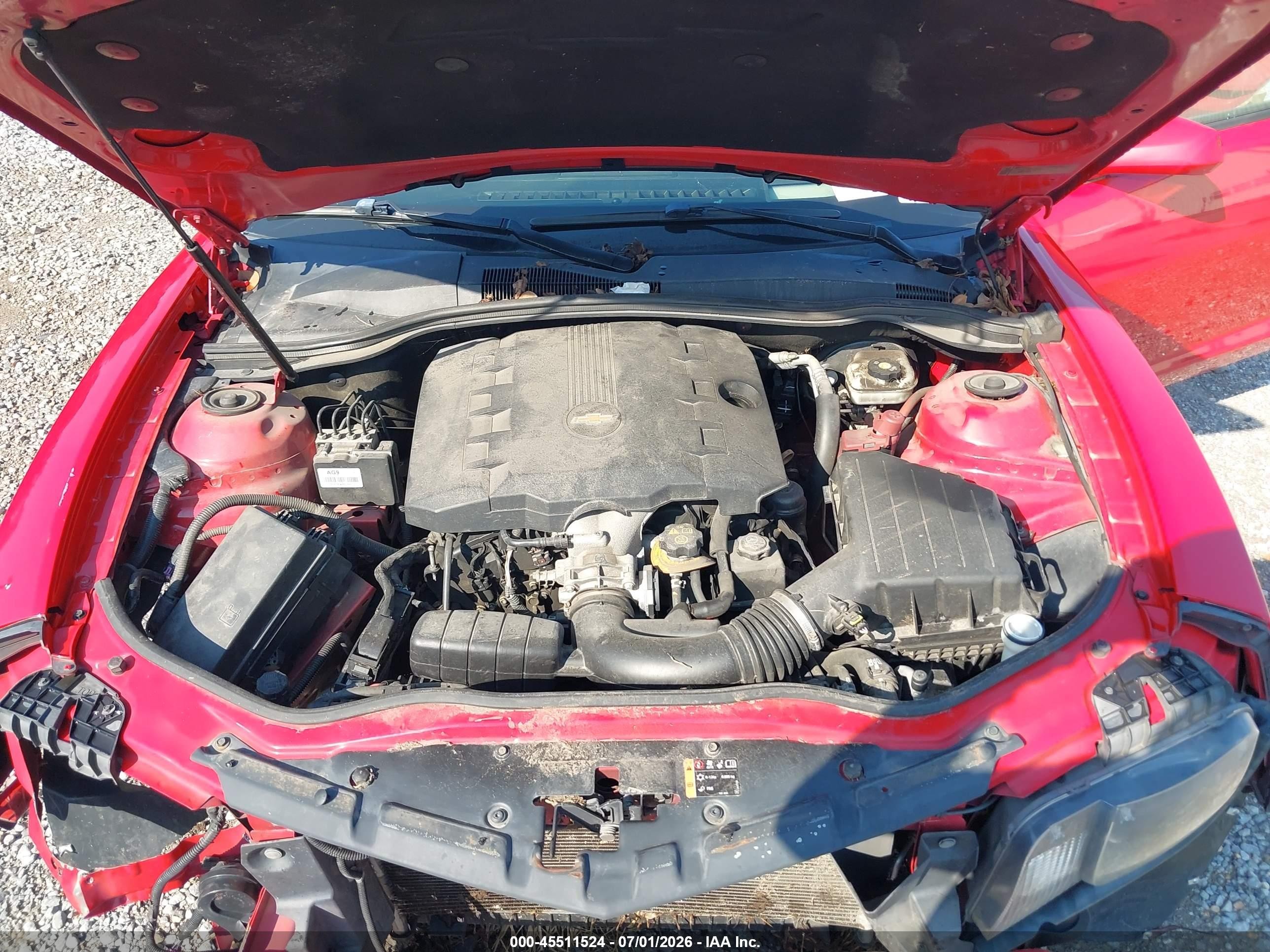 2011 Chevrolet Camaro 2lt Red vin: 2G1FC1ED1B9190735