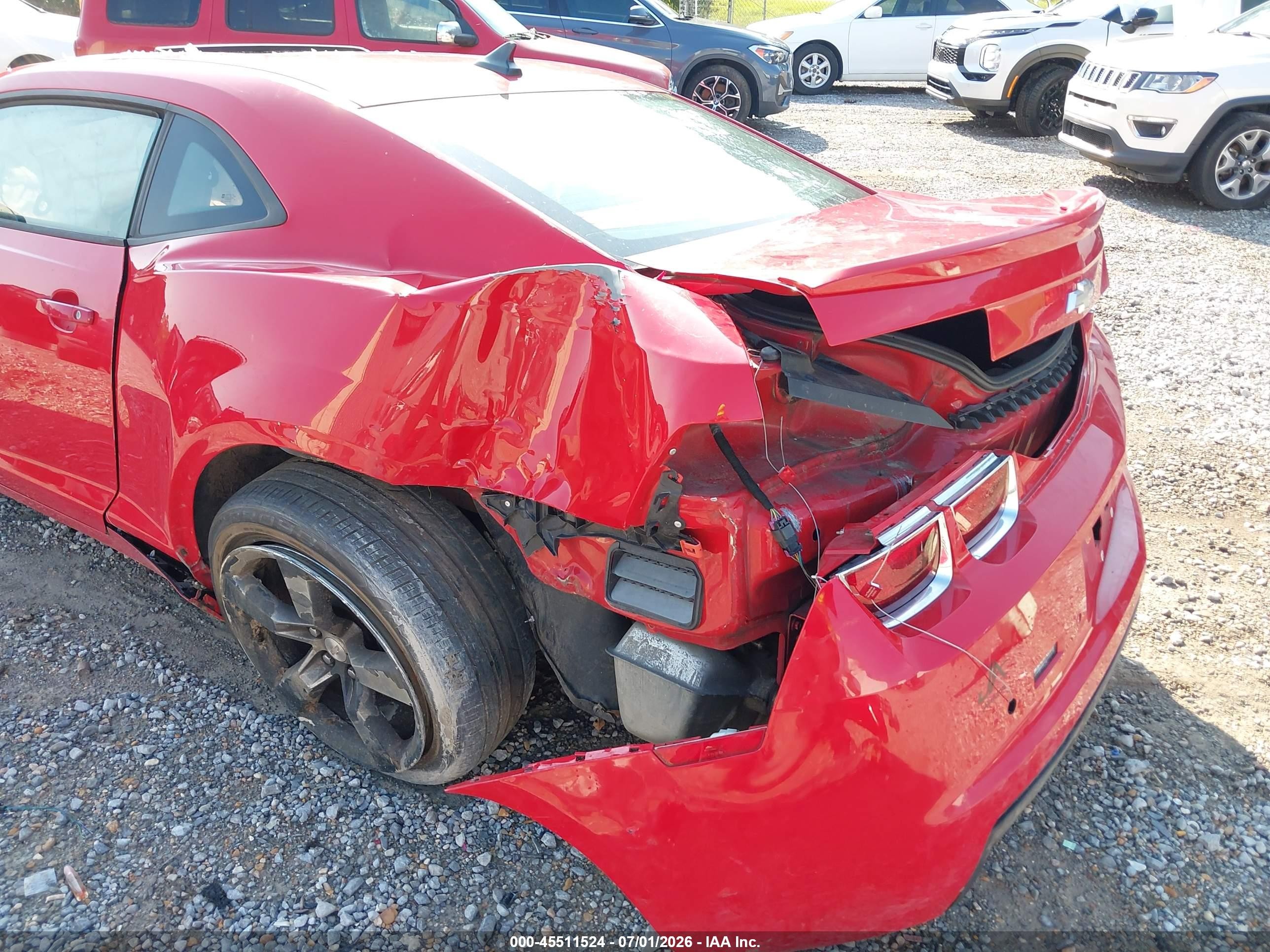 2011 Chevrolet Camaro 2lt Red vin: 2G1FC1ED1B9190735