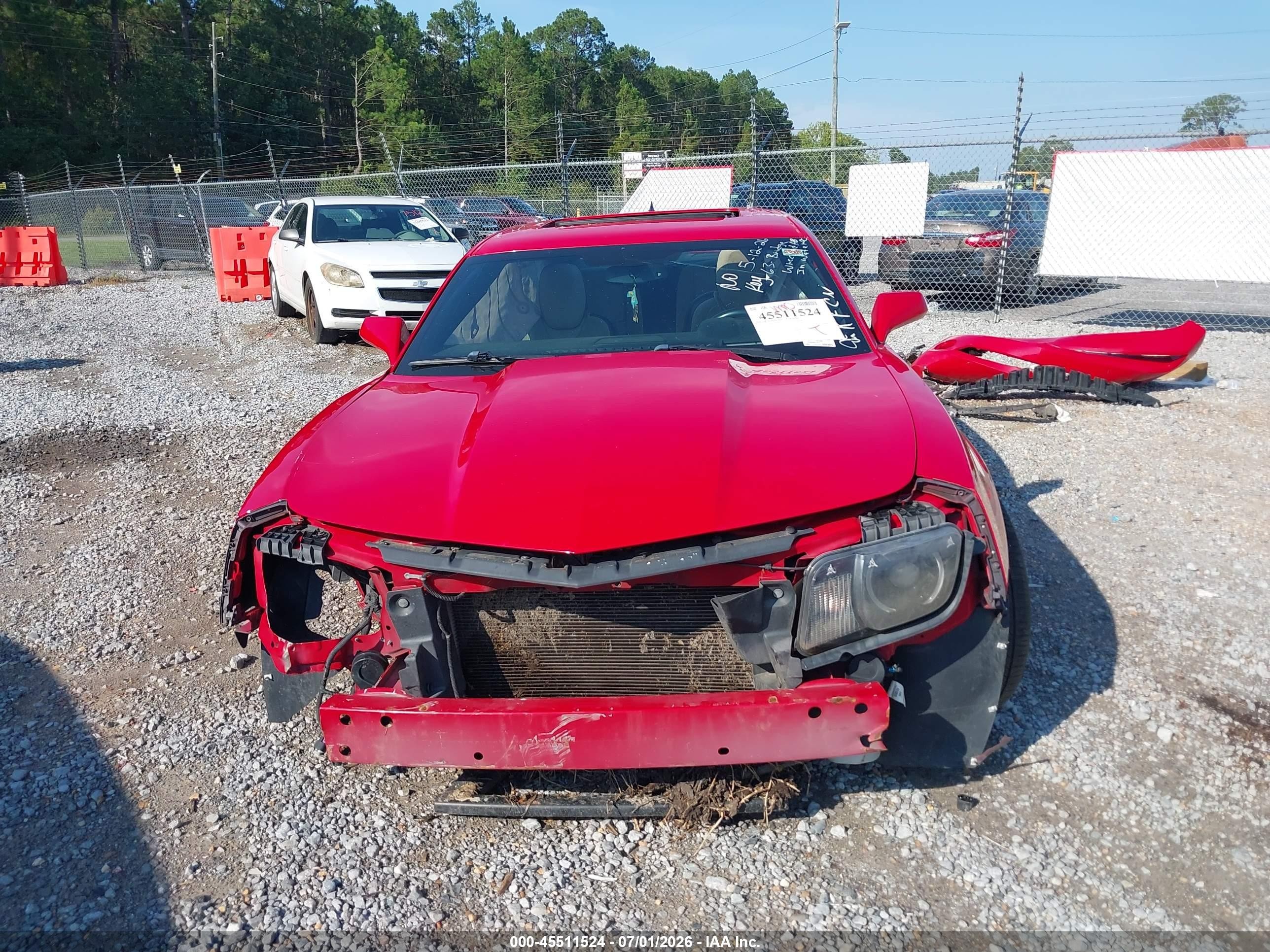 2011 Chevrolet Camaro 2lt Red vin: 2G1FC1ED1B9190735