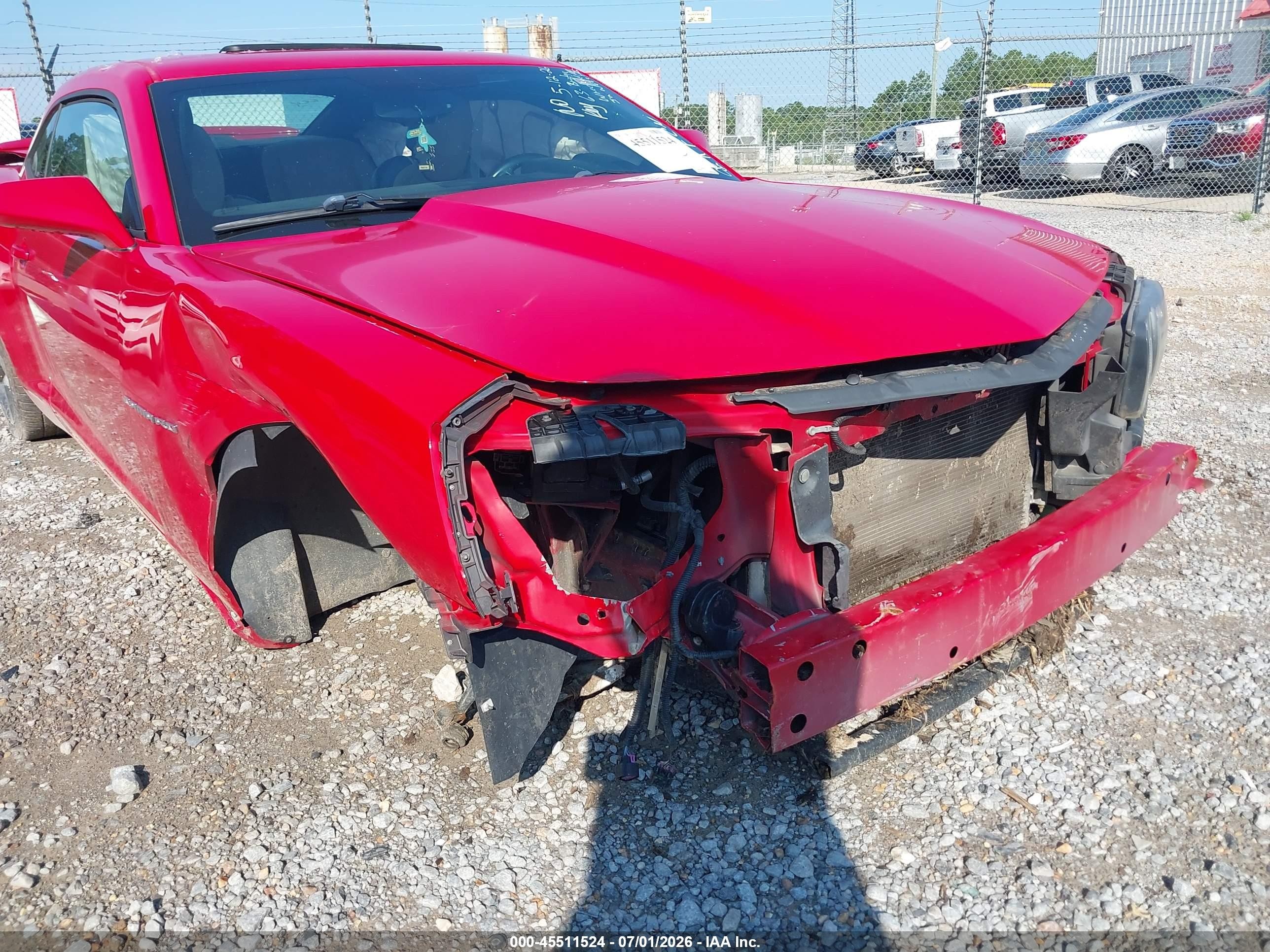 2011 Chevrolet Camaro 2lt Red vin: 2G1FC1ED1B9190735