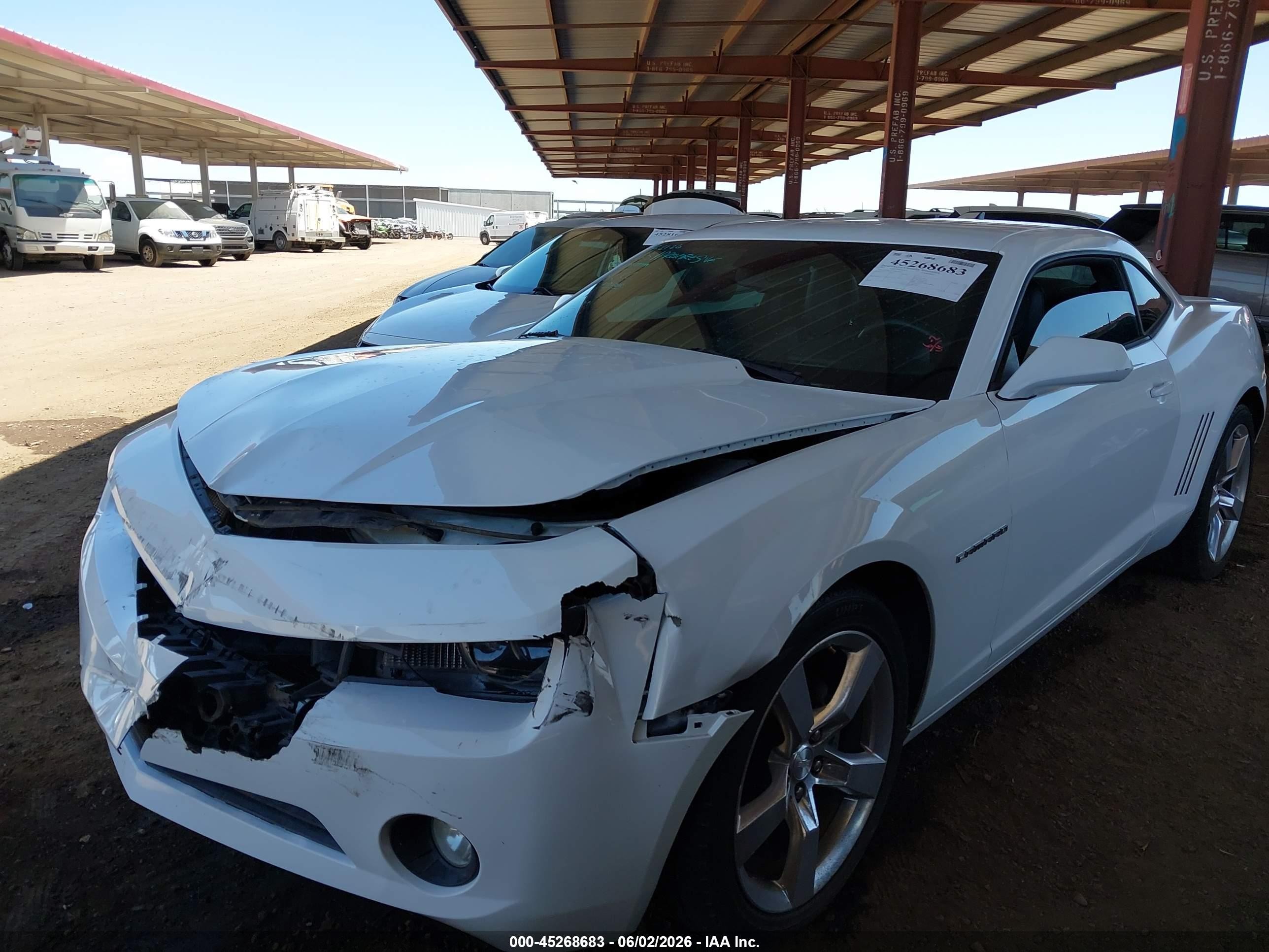 2011 Chevrolet Camaro 2lt White vin: 2G1FC1ED2B9101657