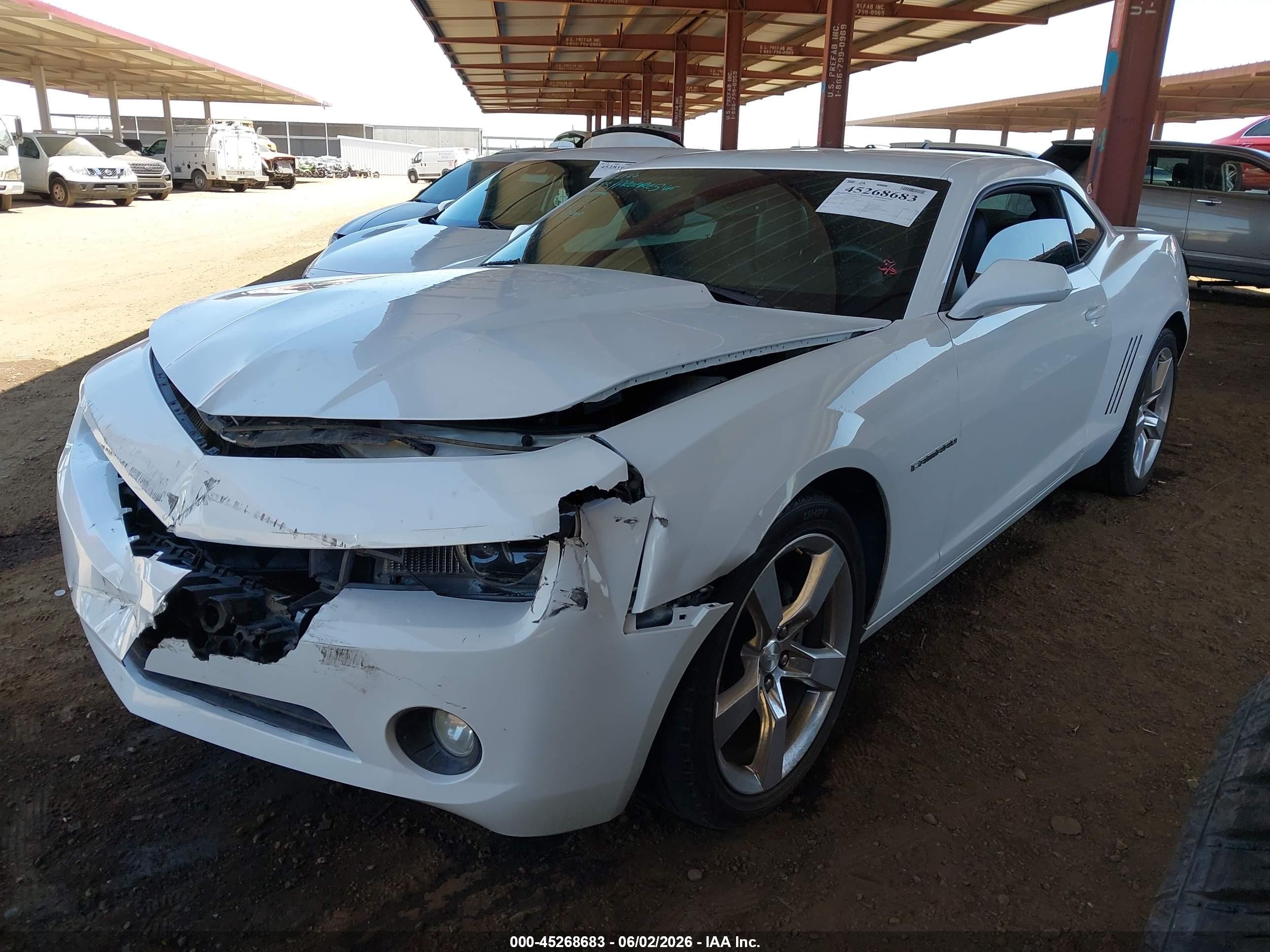 2011 Chevrolet Camaro 2lt White vin: 2G1FC1ED2B9101657