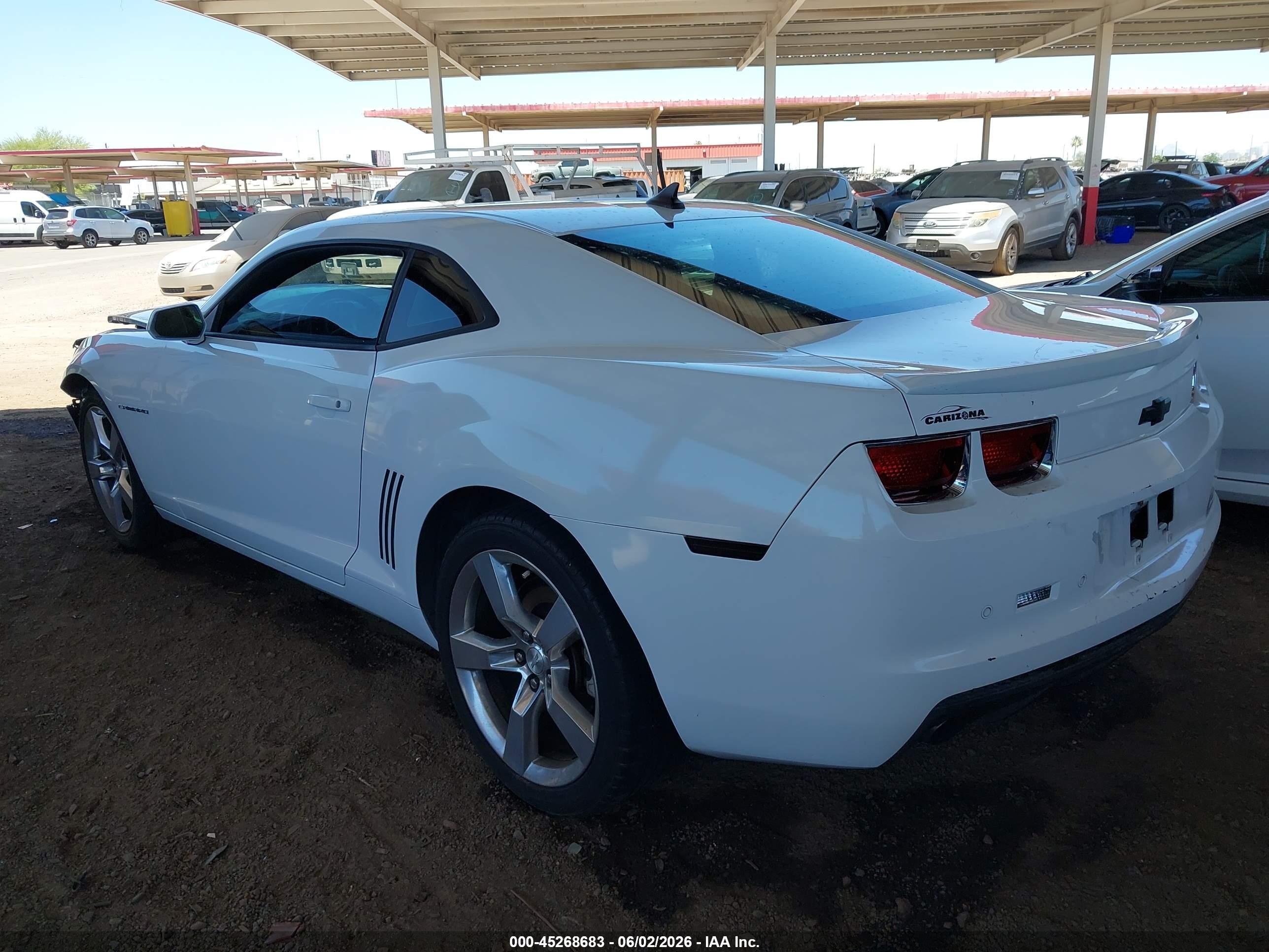 2011 Chevrolet Camaro 2lt White vin: 2G1FC1ED2B9101657