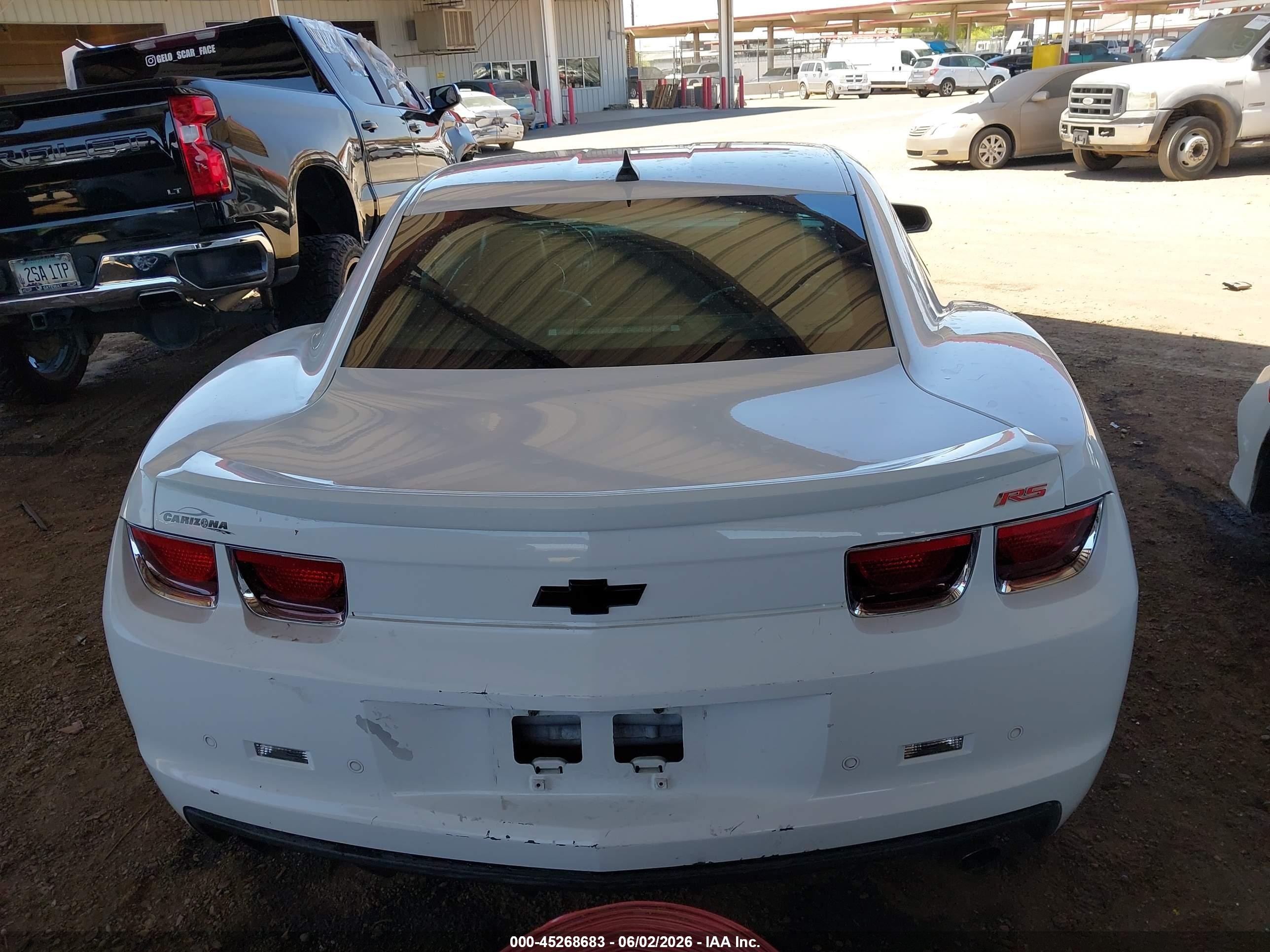 2011 Chevrolet Camaro 2lt White vin: 2G1FC1ED2B9101657