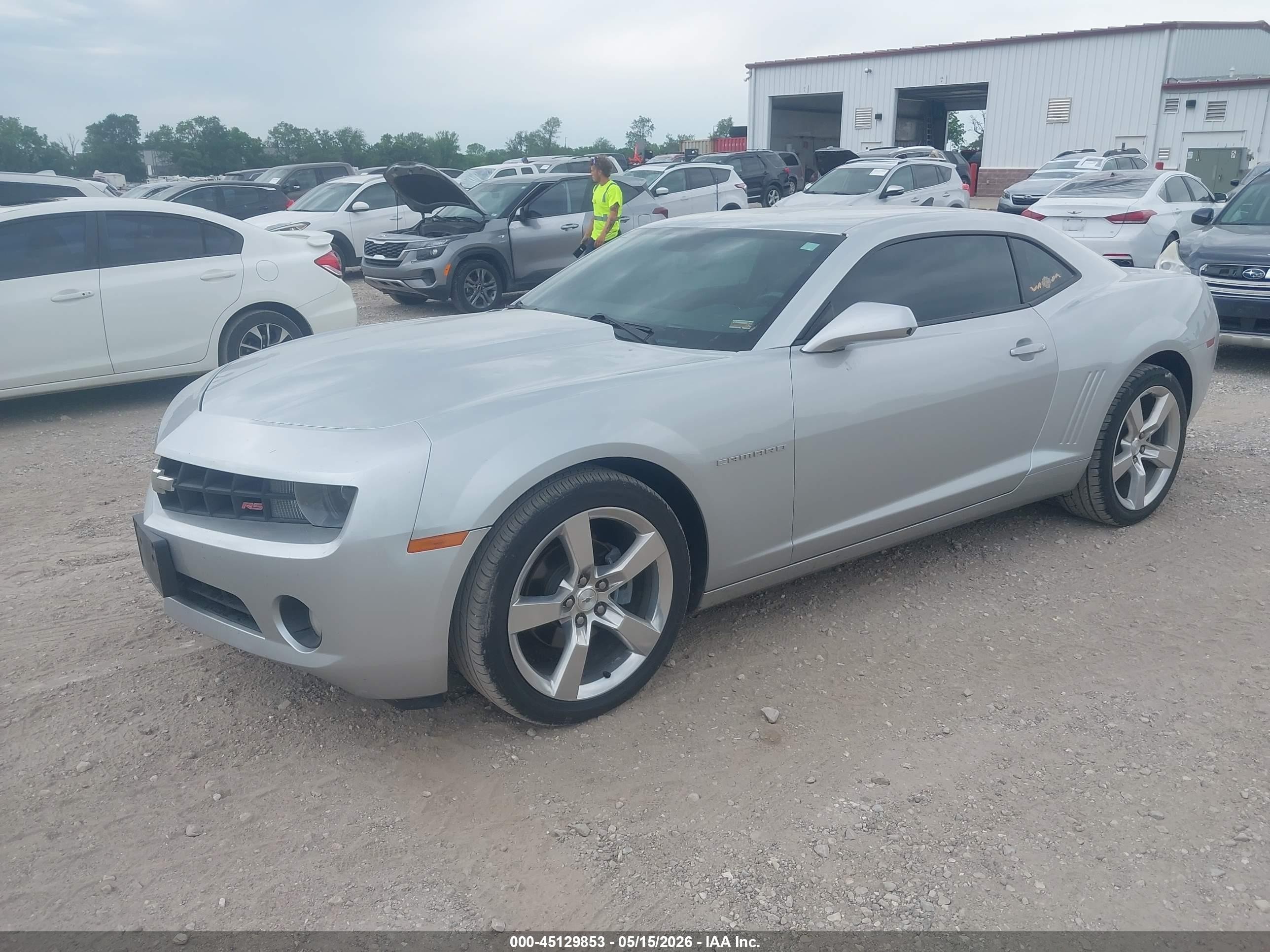 2011 Chevrolet Camaro 2lt Silver vin: 2G1FC1ED2B9124355