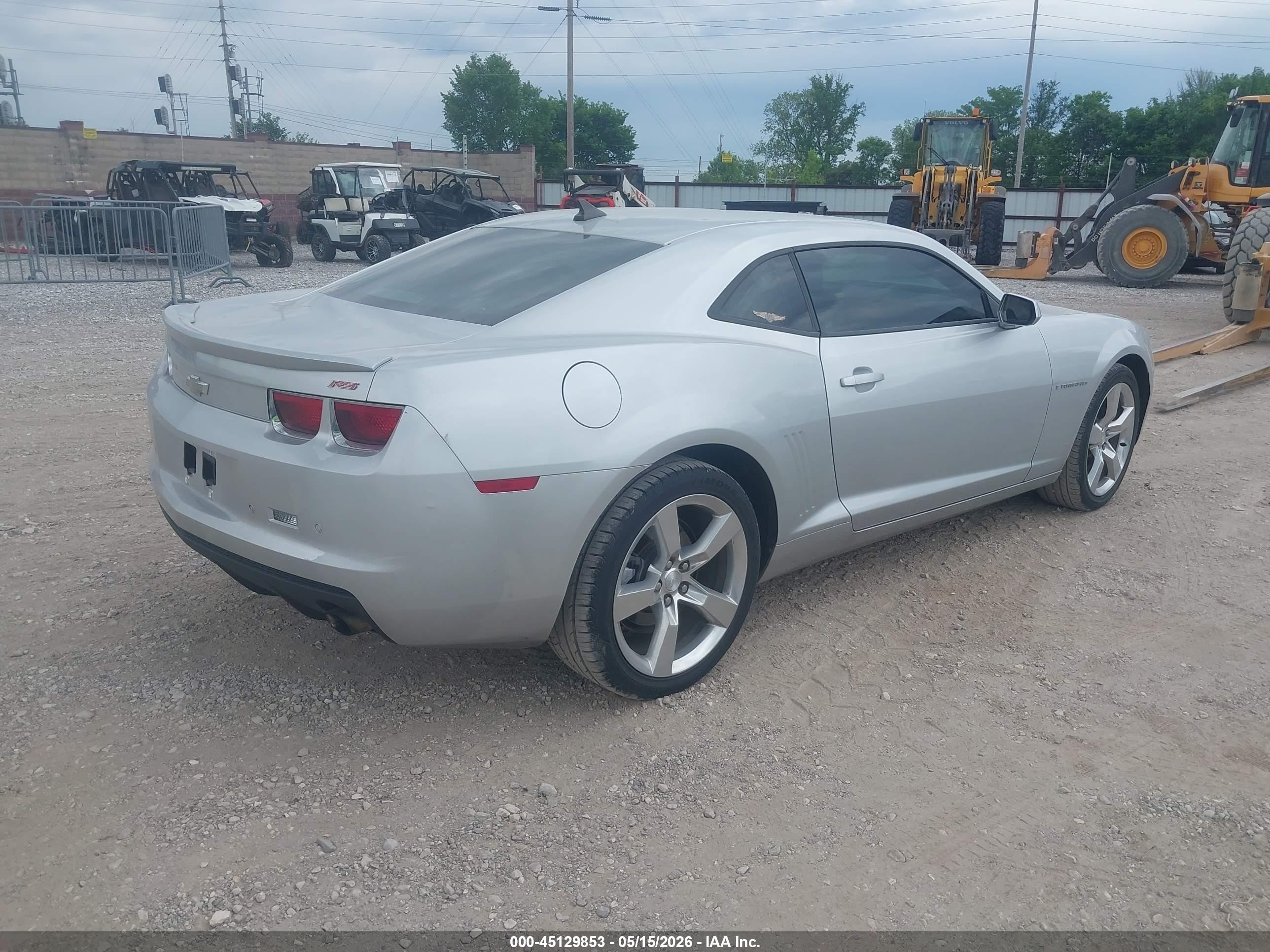 2011 Chevrolet Camaro 2lt Silver vin: 2G1FC1ED2B9124355