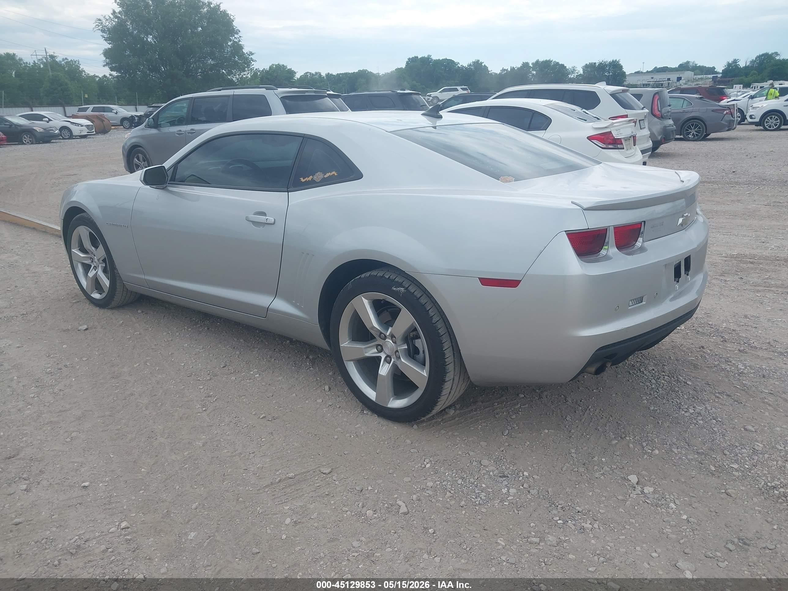 2011 Chevrolet Camaro 2lt Silver vin: 2G1FC1ED2B9124355