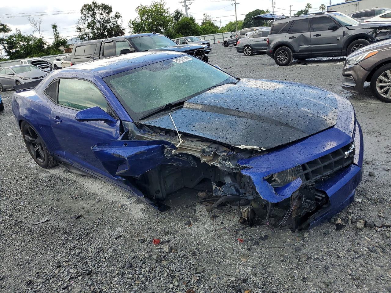 2011 Chevrolet Camaro Lt2 Blue vin: 2G1FC1ED2B9146601