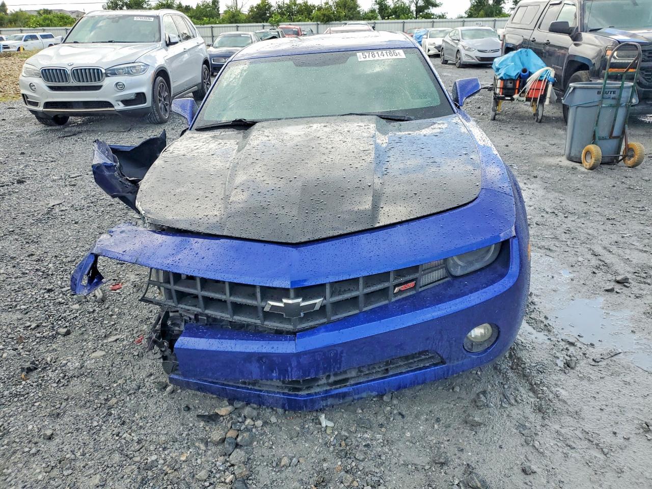 2011 Chevrolet Camaro Lt2 Blue vin: 2G1FC1ED2B9146601