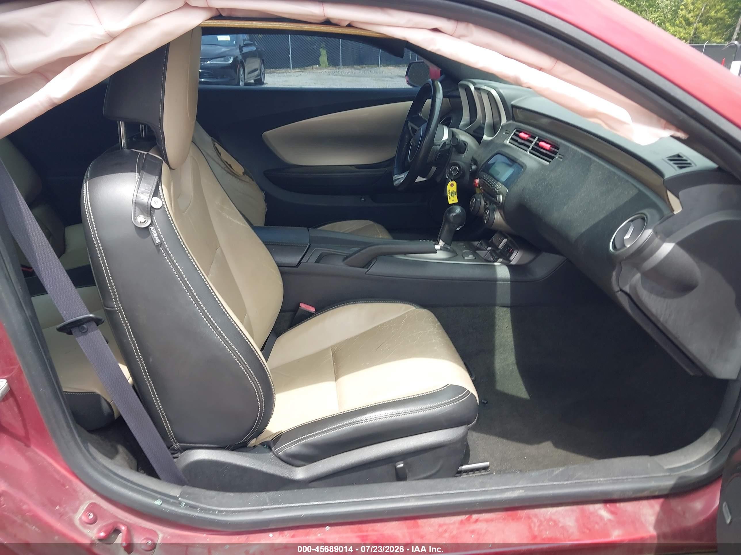 2011 Chevrolet Camaro 2lt Red vin: 2G1FC1ED2B9146873