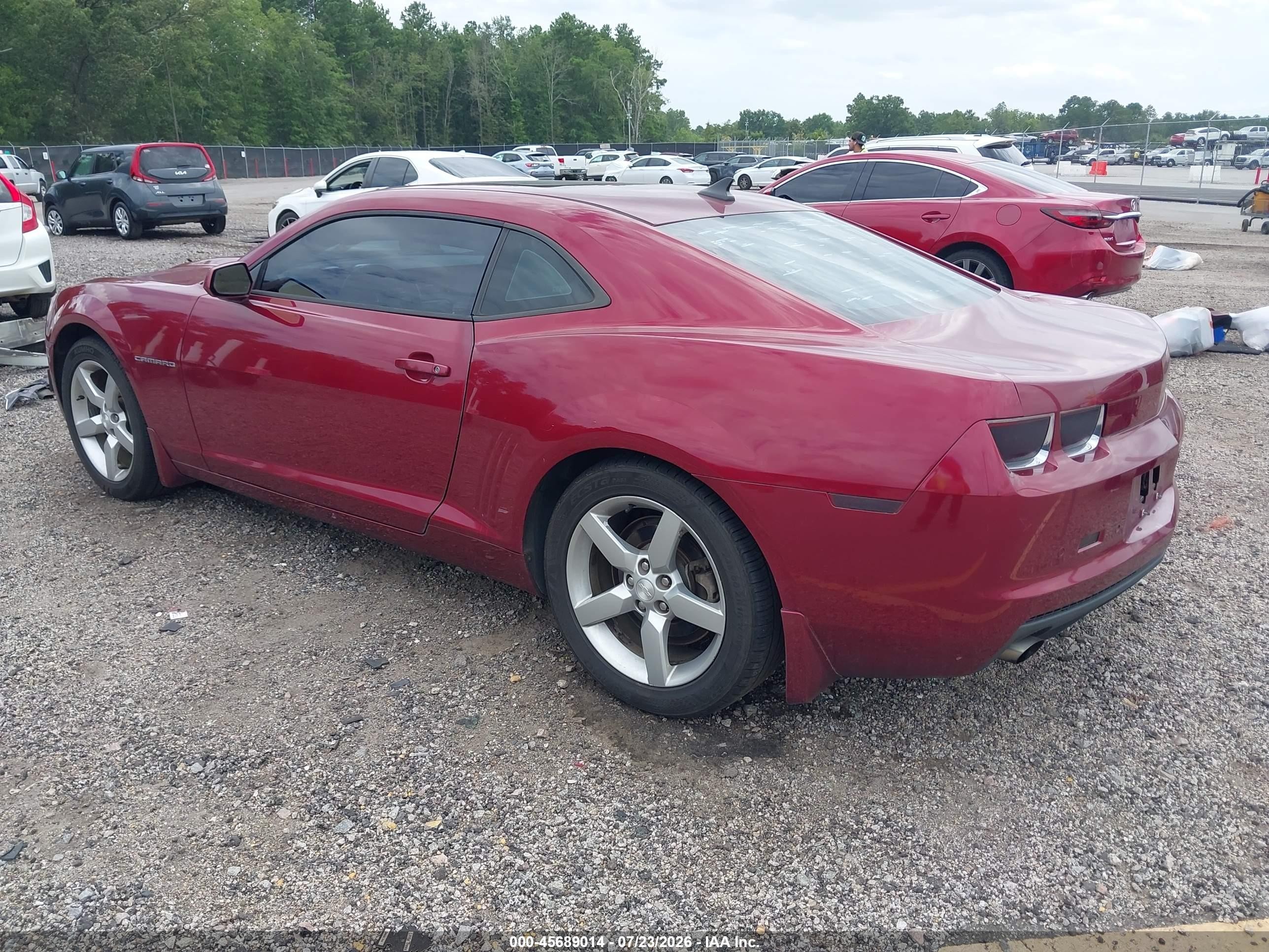 2011 Chevrolet Camaro 2lt Red vin: 2G1FC1ED2B9146873