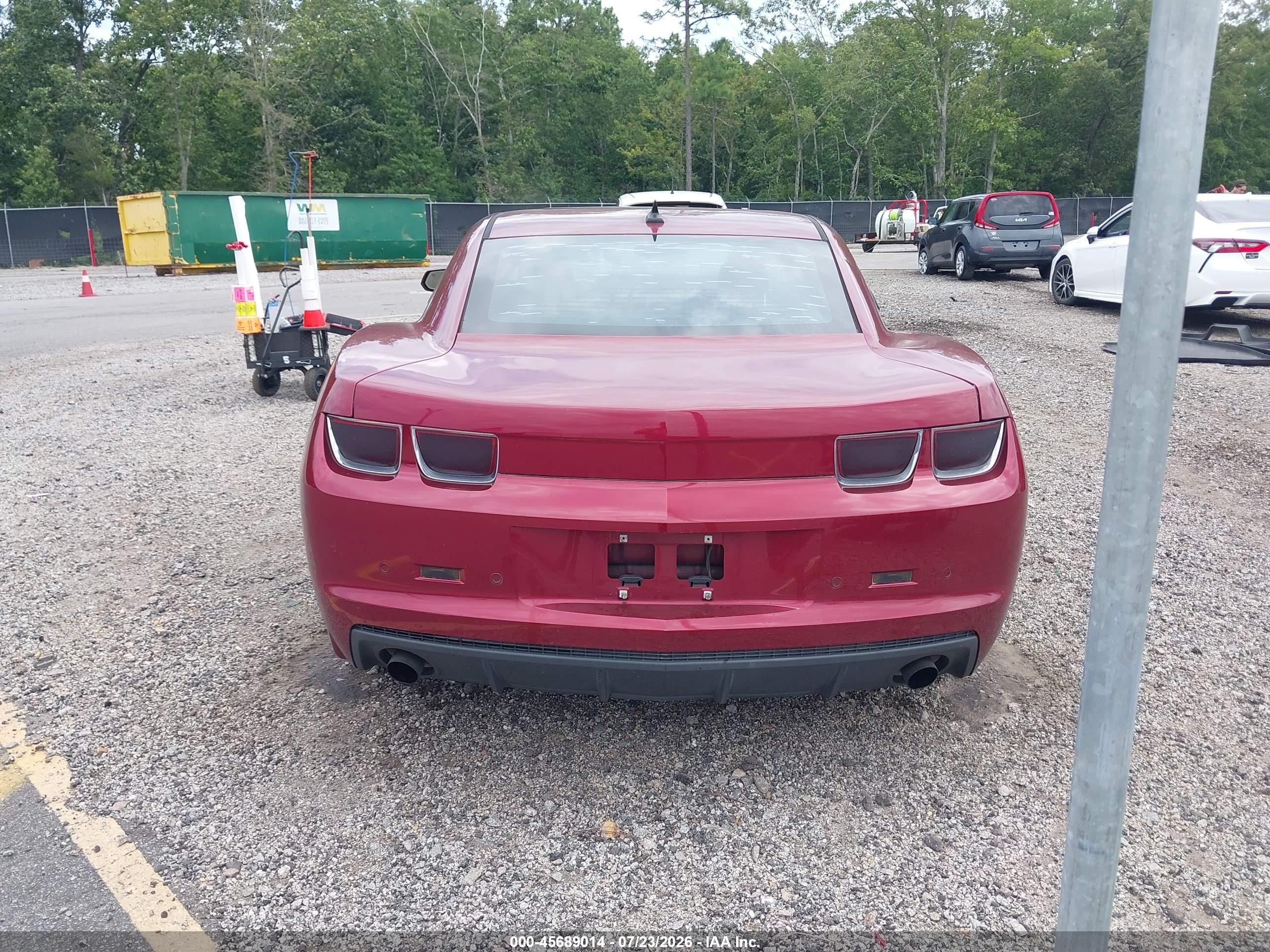 2011 Chevrolet Camaro 2lt Red vin: 2G1FC1ED2B9146873
