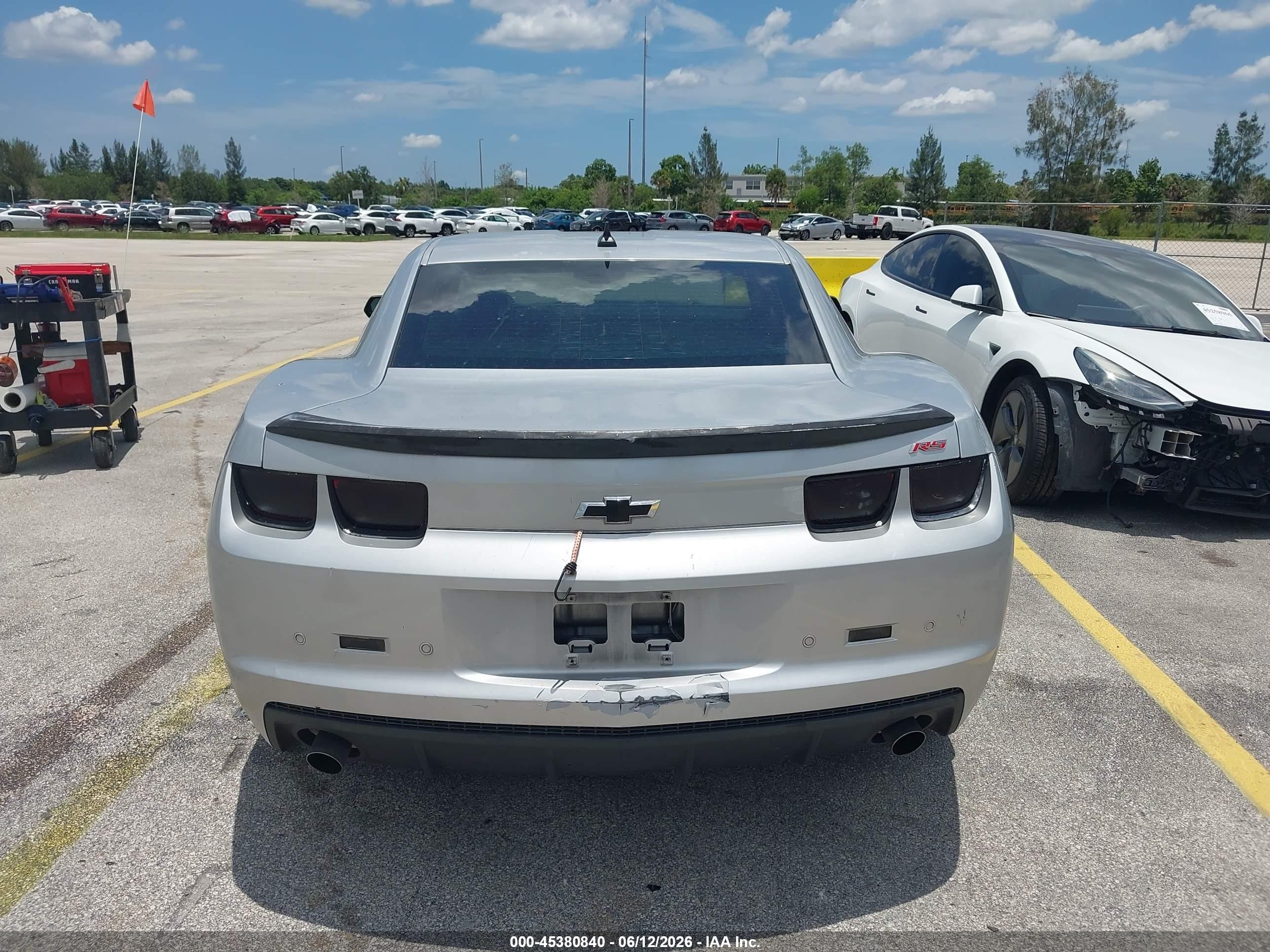 2011 Chevrolet Camaro 2lt Silver vin: 2G1FC1ED3B9121142
