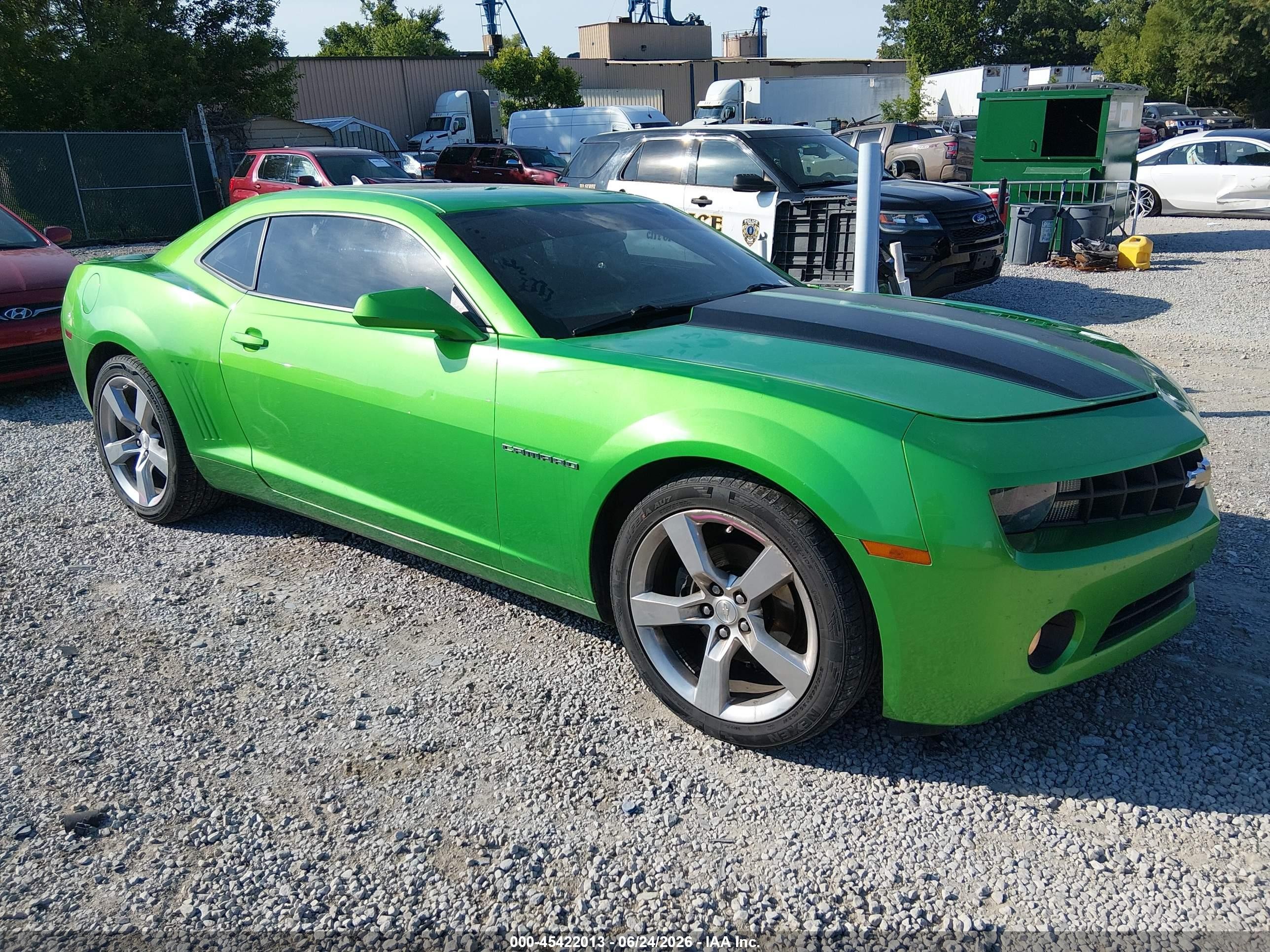 2011 Chevrolet Camaro 2lt Green vin: 2G1FC1ED3B9135722