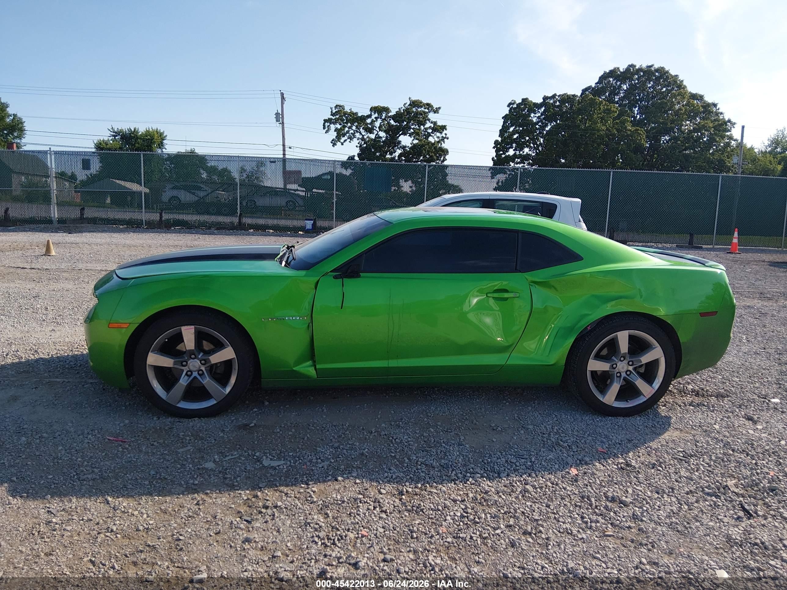 2011 Chevrolet Camaro 2lt Green vin: 2G1FC1ED3B9135722