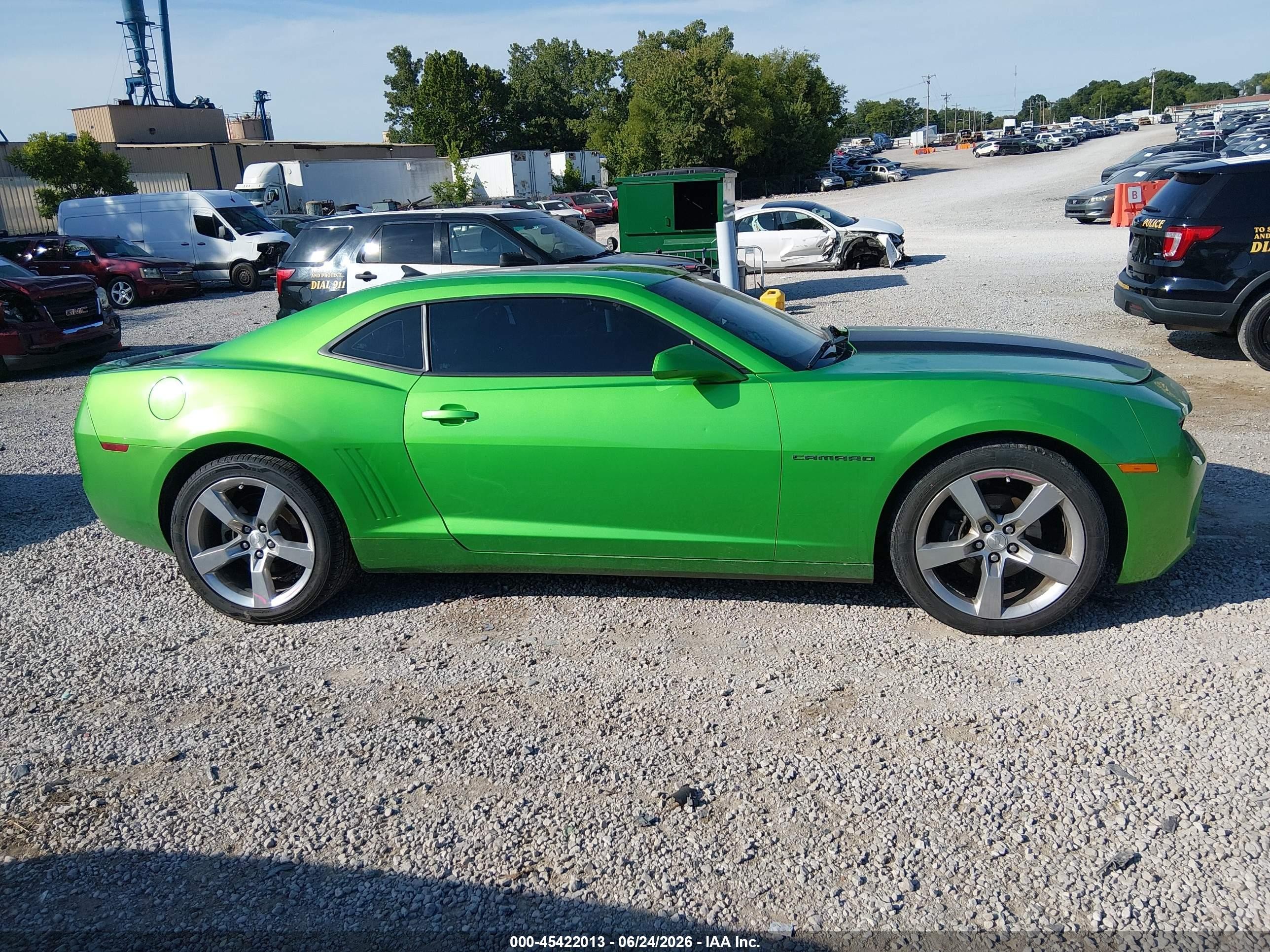 2011 Chevrolet Camaro 2lt Green vin: 2G1FC1ED3B9135722