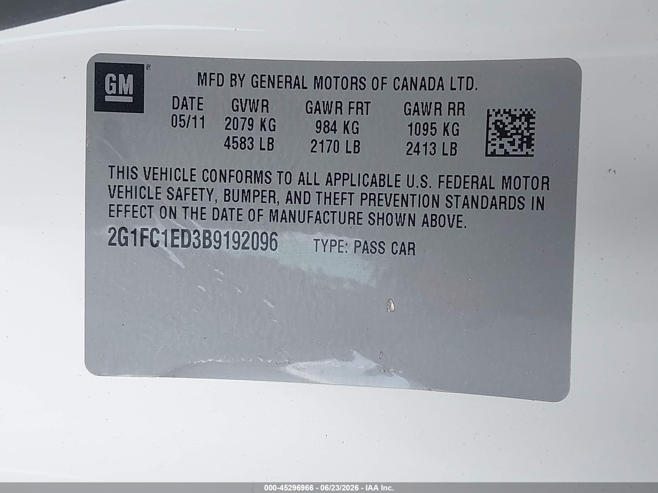 2011 Chevrolet Camaro 2lt White vin: 2G1FC1ED3B9192096