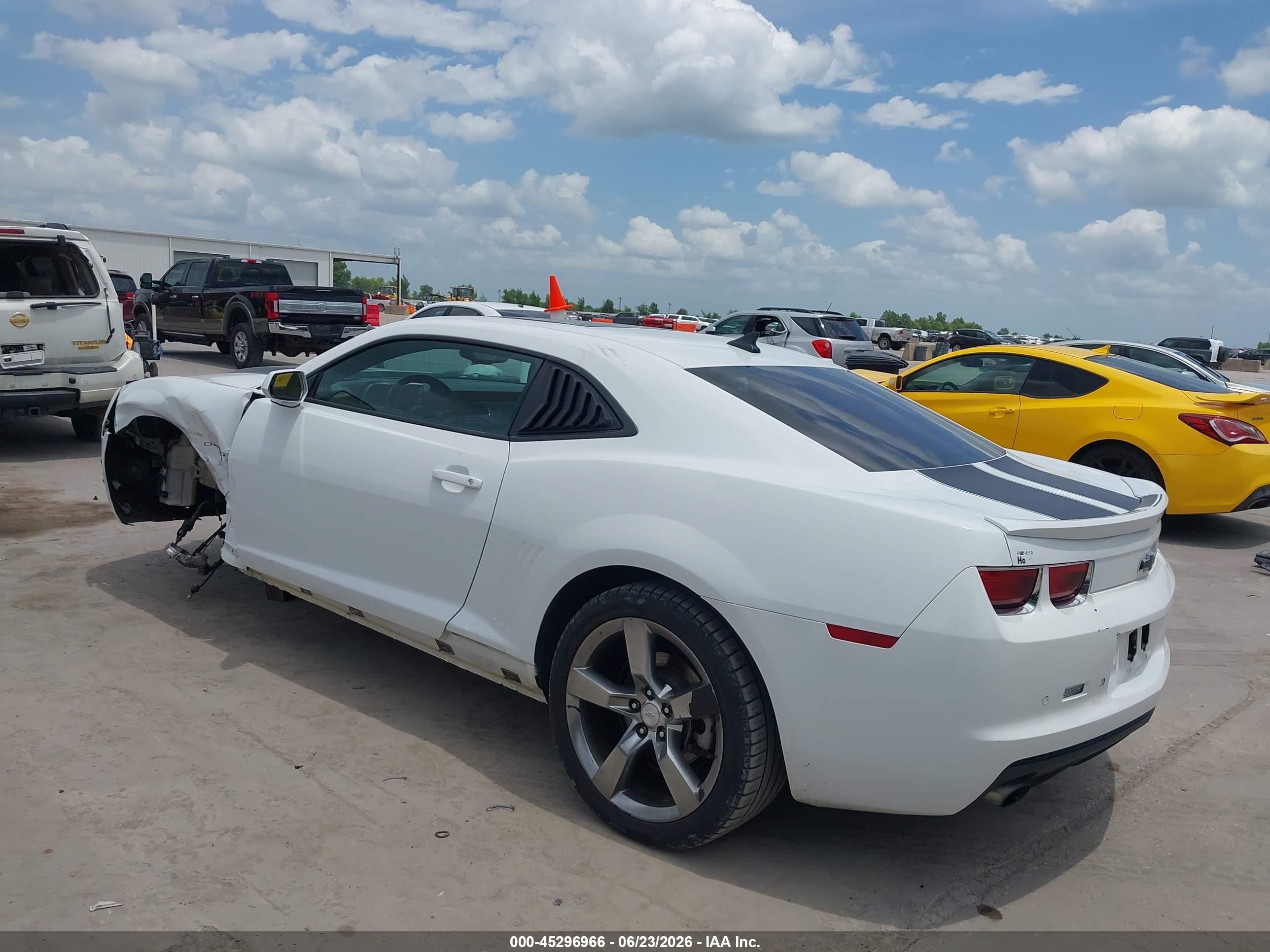 2011 Chevrolet Camaro 2lt White vin: 2G1FC1ED3B9192096