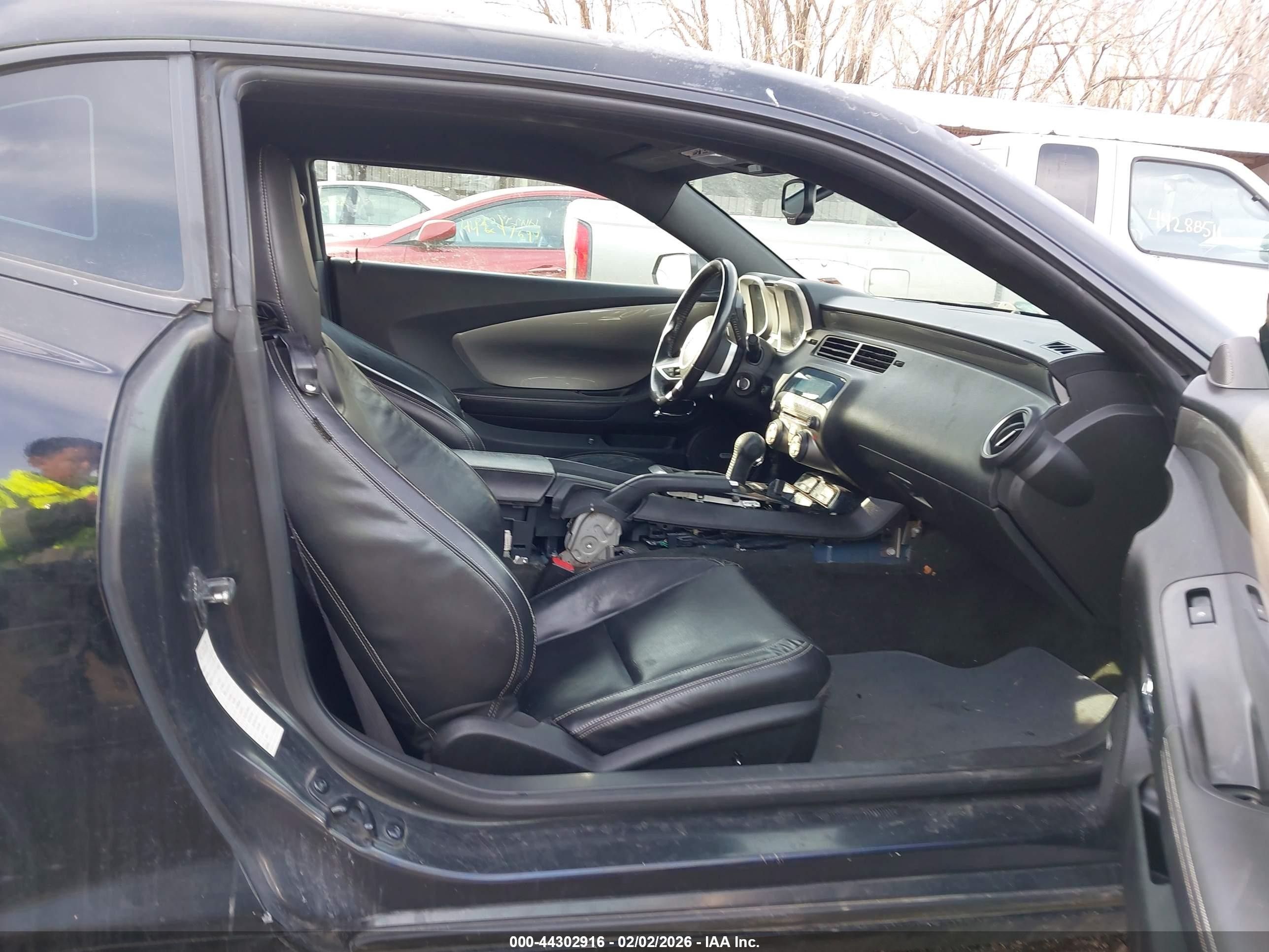 2011 Chevrolet Camaro 2lt Black vin: 2G1FC1ED4B9110537