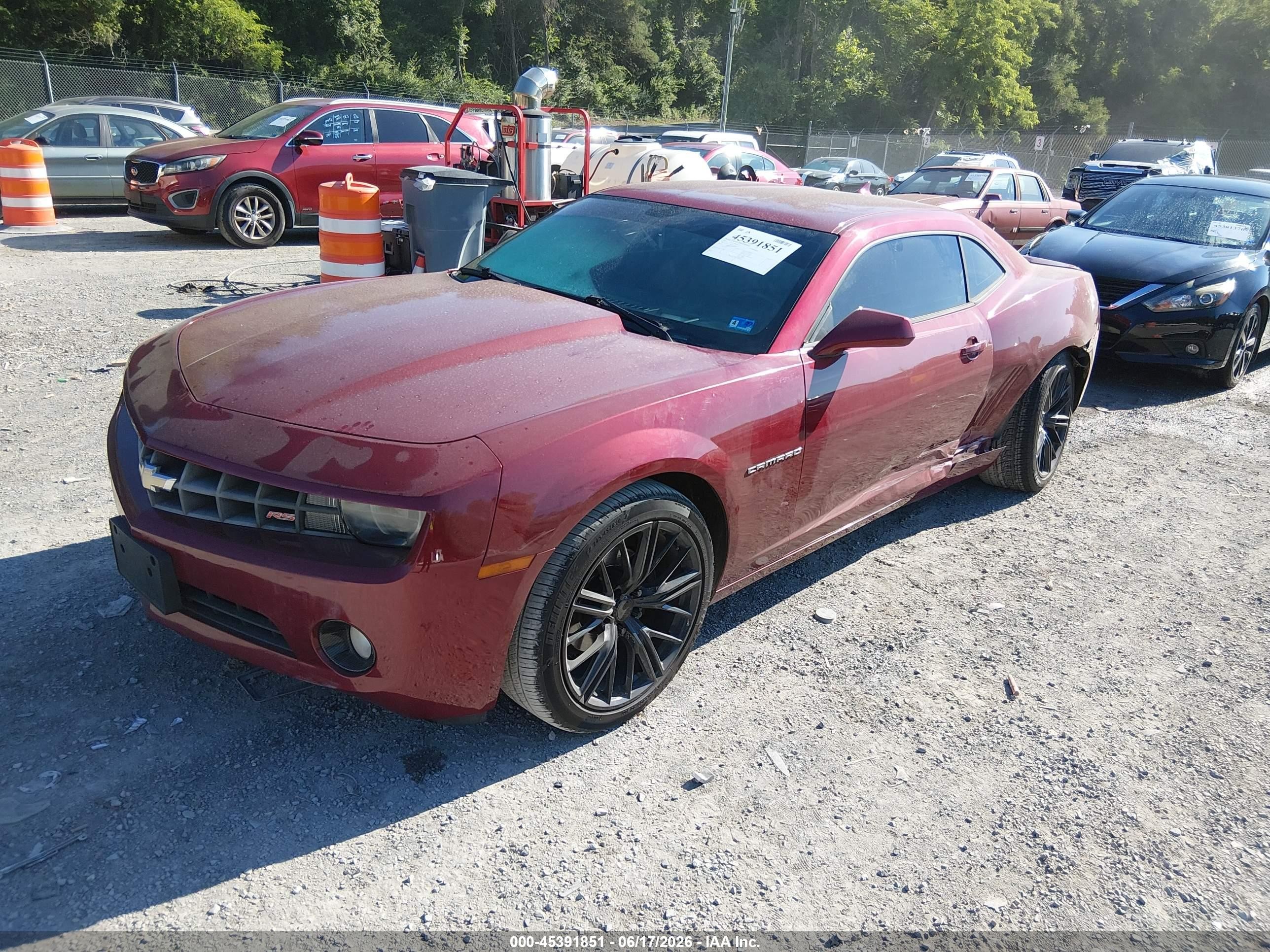 2011 Chevrolet Camaro 2lt Red vin: 2G1FC1ED5B9109252