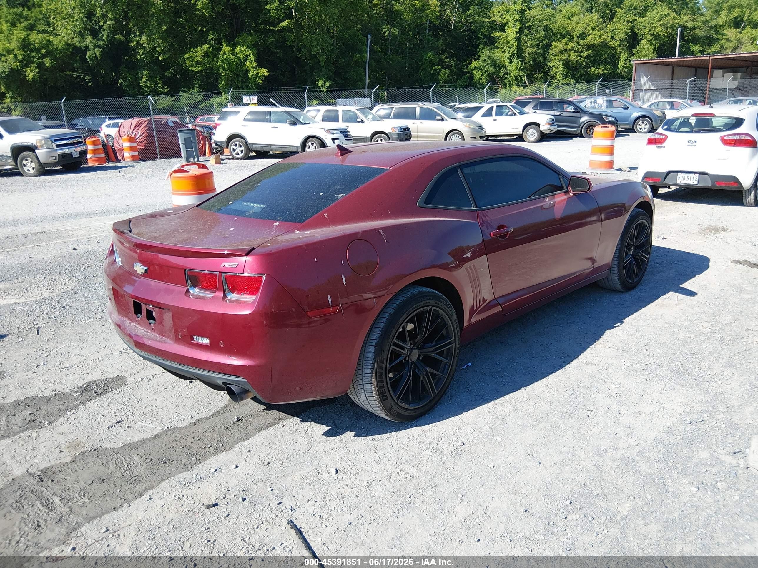 2011 Chevrolet Camaro 2lt Red vin: 2G1FC1ED5B9109252