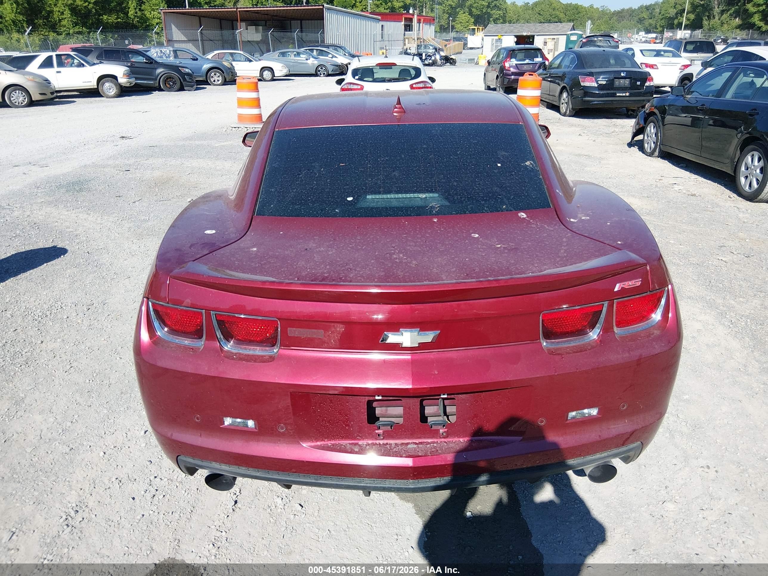 2011 Chevrolet Camaro 2lt Red vin: 2G1FC1ED5B9109252