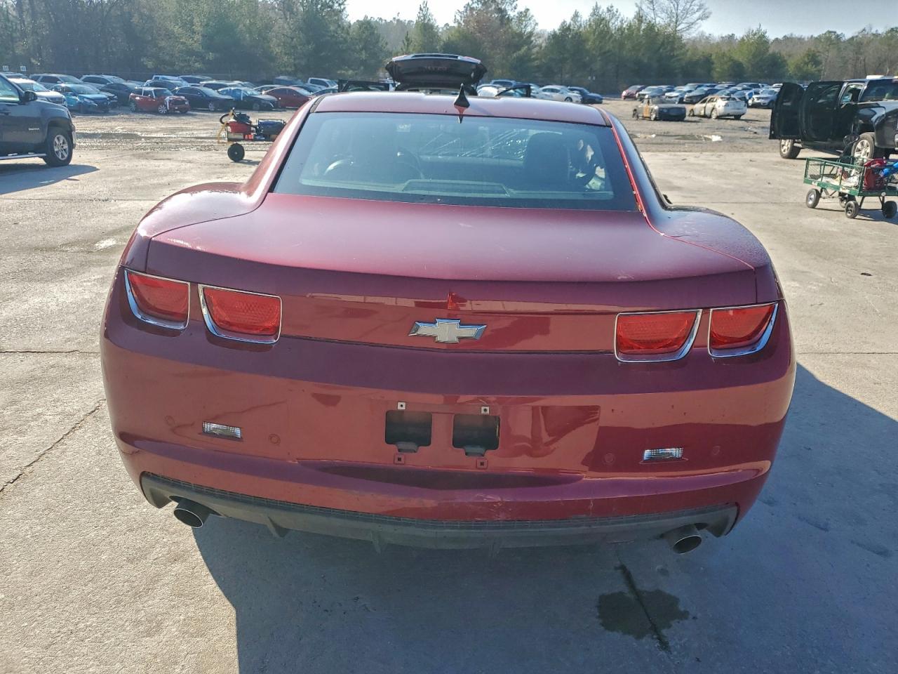 2011 Chevrolet Camaro Lt Maroon vin: 2G1FC1ED6B9116226