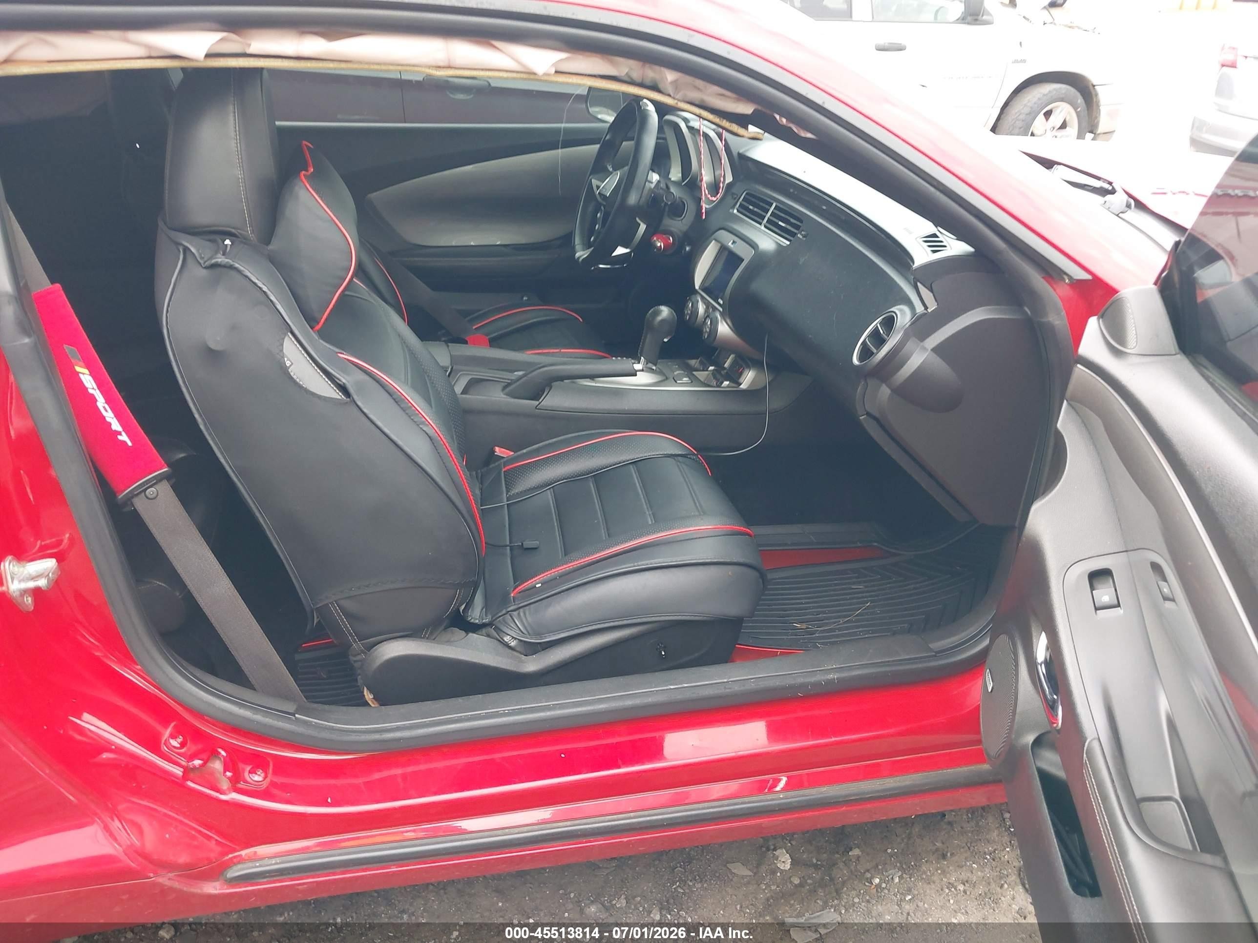 2011 Chevrolet Camaro 2lt Red vin: 2G1FC1ED6B9116548