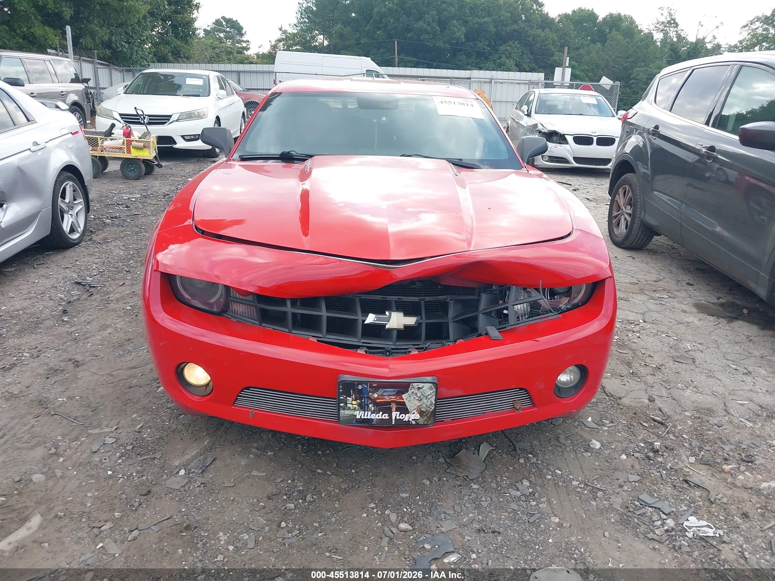 2011 Chevrolet Camaro 2lt Red vin: 2G1FC1ED6B9116548