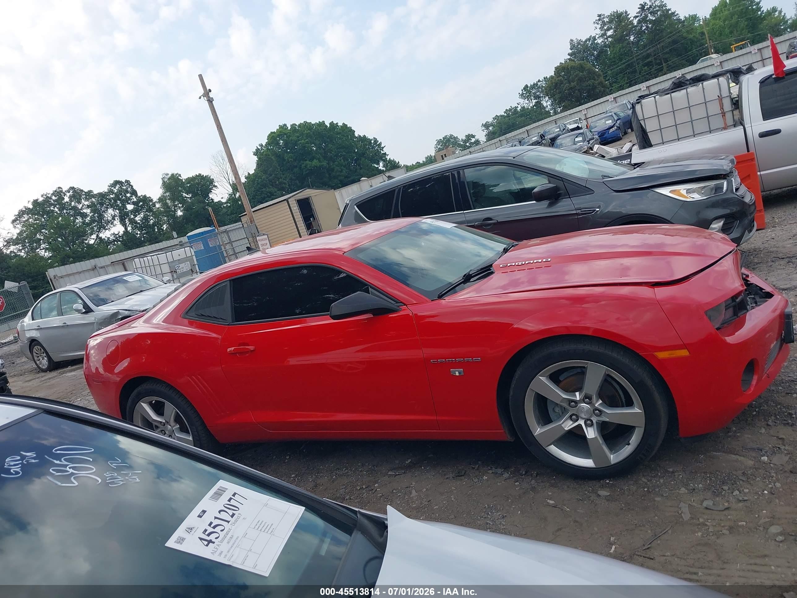 2011 Chevrolet Camaro 2lt Red vin: 2G1FC1ED6B9116548