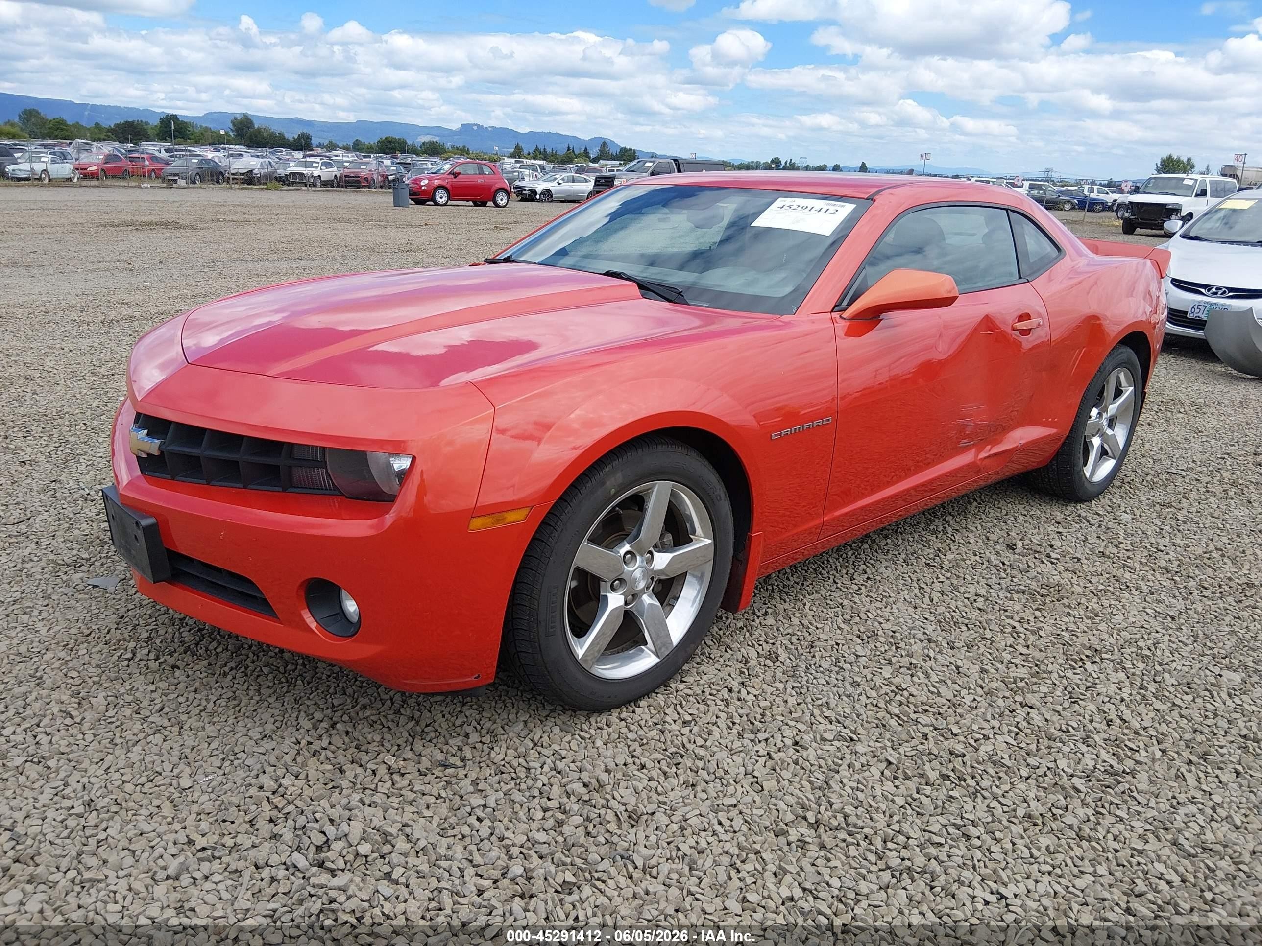 2011 Chevrolet Camaro 2lt Orange vin: 2G1FC1ED6B9121863