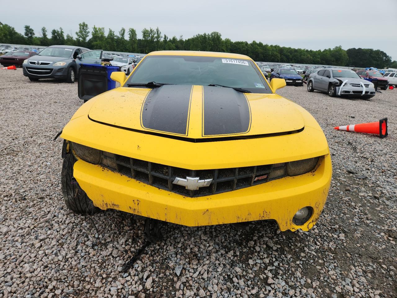 2011 Chevrolet Camaro Lt Yellow vin: 2G1FC1ED7B9139014