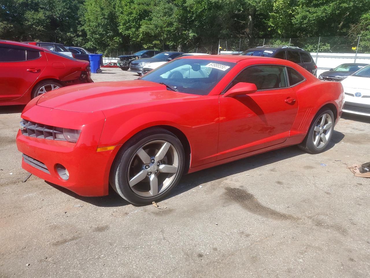 2011 Chevrolet Camaro Lt Red vin: 2G1FC1ED8B9163581