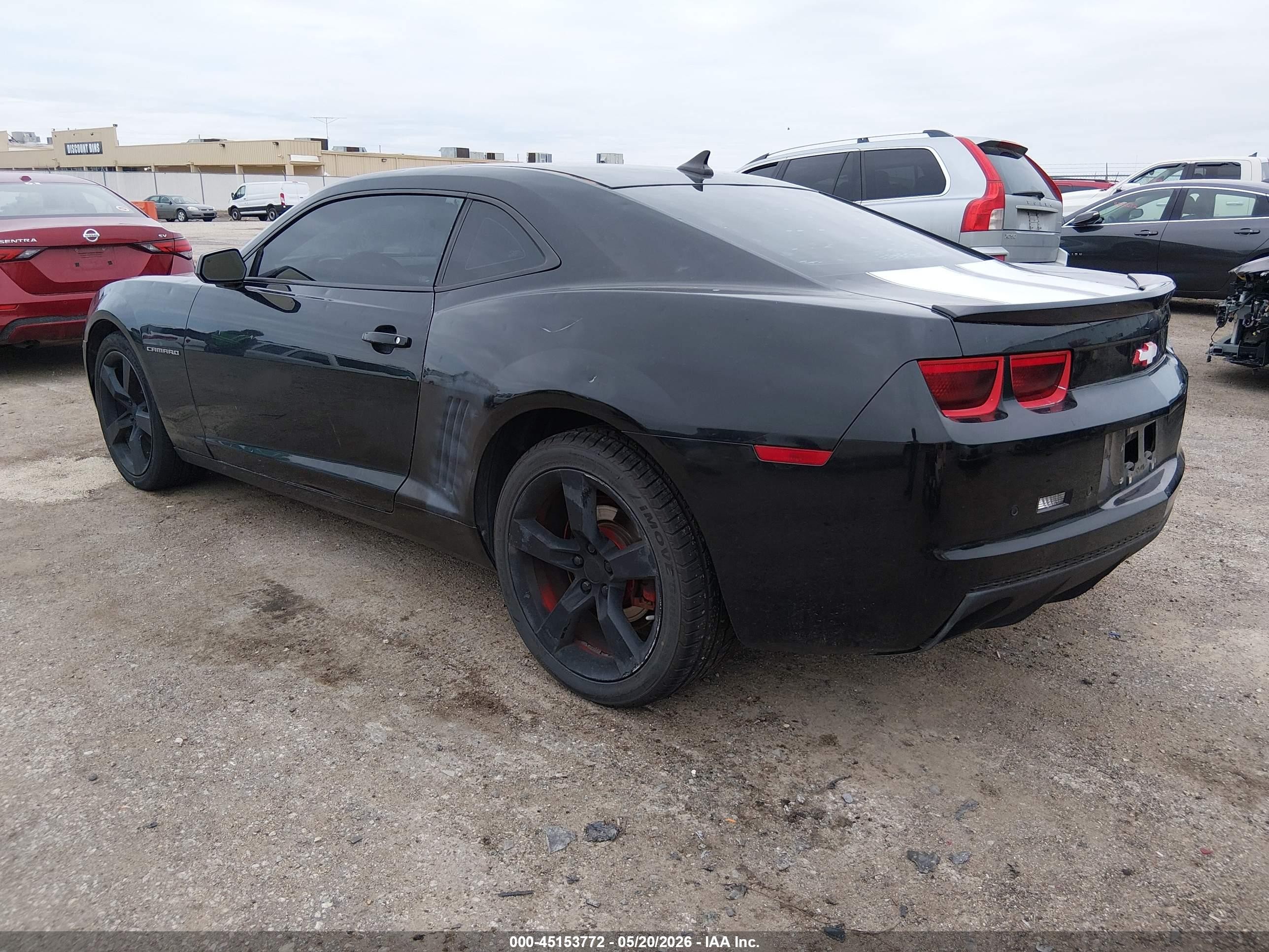 2011 Chevrolet Camaro 2lt Black vin: 2G1FC1ED9B9115846