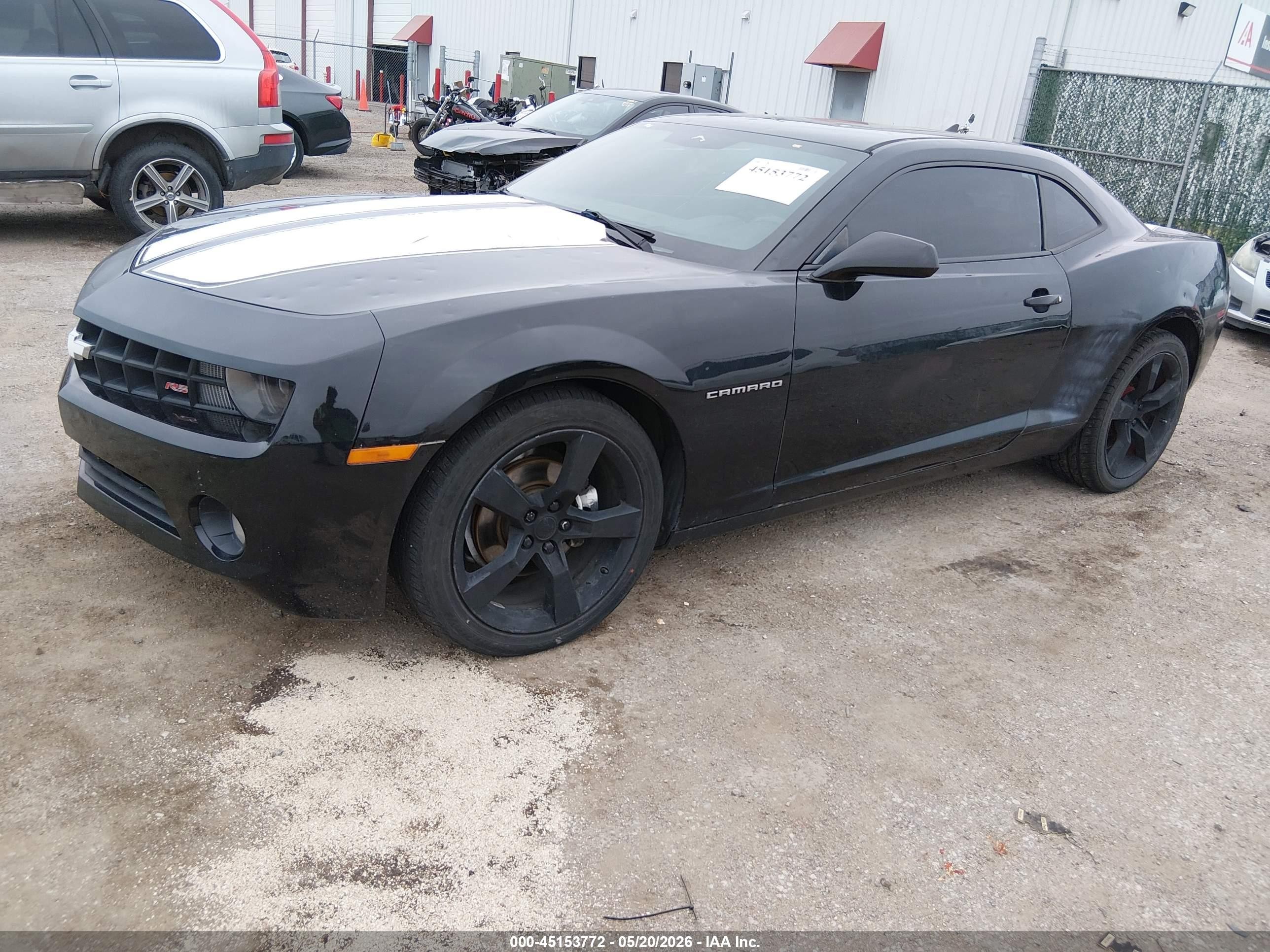 2011 Chevrolet Camaro 2lt Black vin: 2G1FC1ED9B9115846