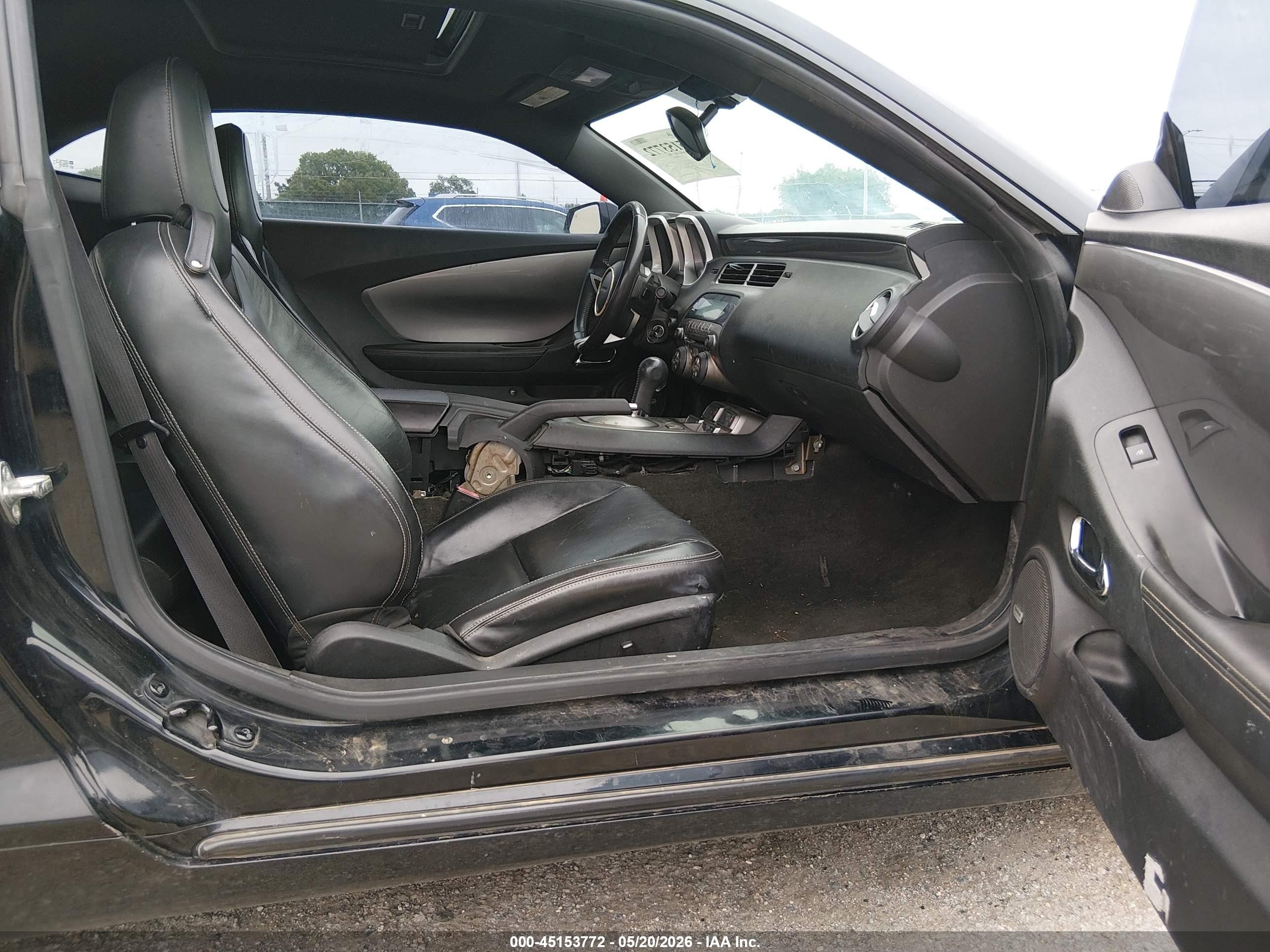 2011 Chevrolet Camaro 2lt Black vin: 2G1FC1ED9B9115846