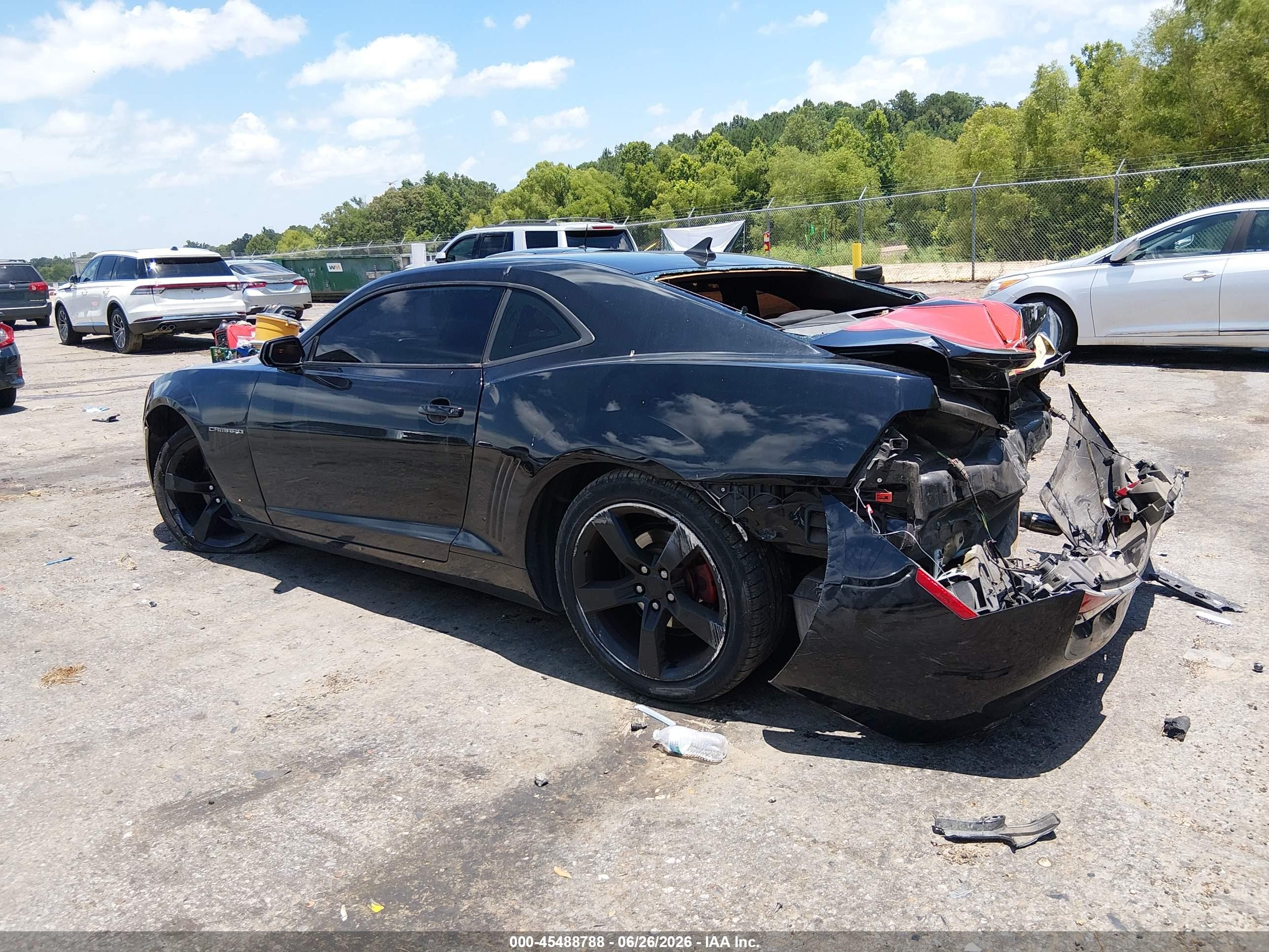 2011 Chevrolet Camaro 2lt Black vin: 2G1FC1ED9B9147468