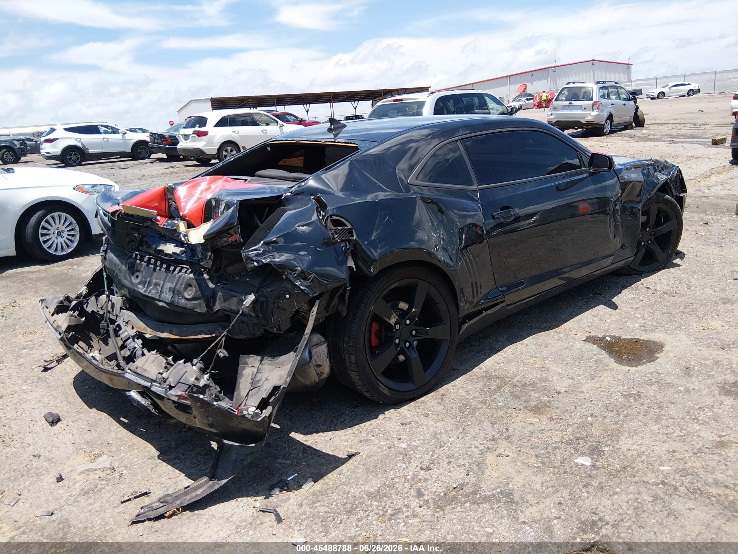 2011 Chevrolet Camaro 2lt Black vin: 2G1FC1ED9B9147468