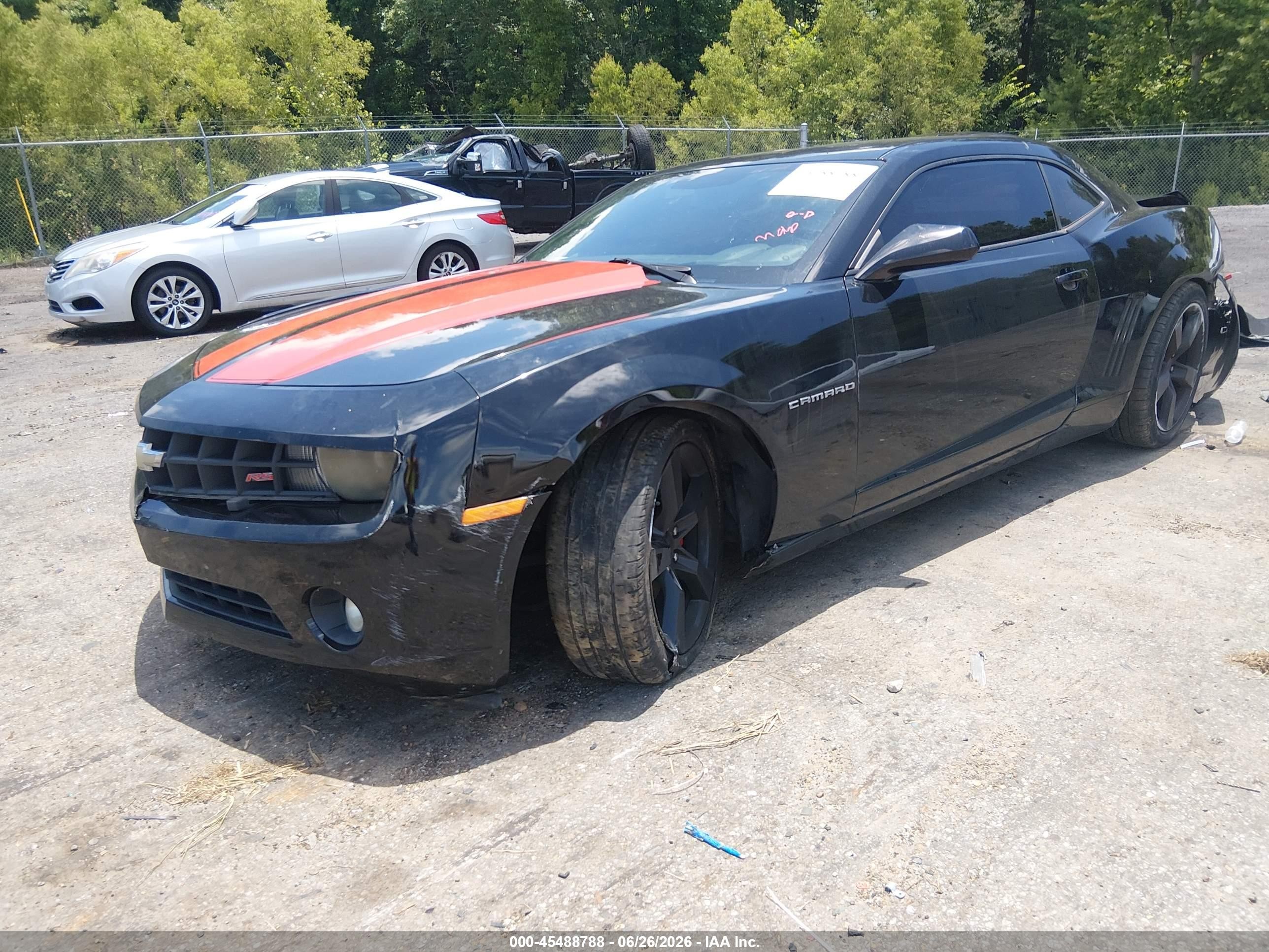 2011 Chevrolet Camaro 2lt Black vin: 2G1FC1ED9B9147468