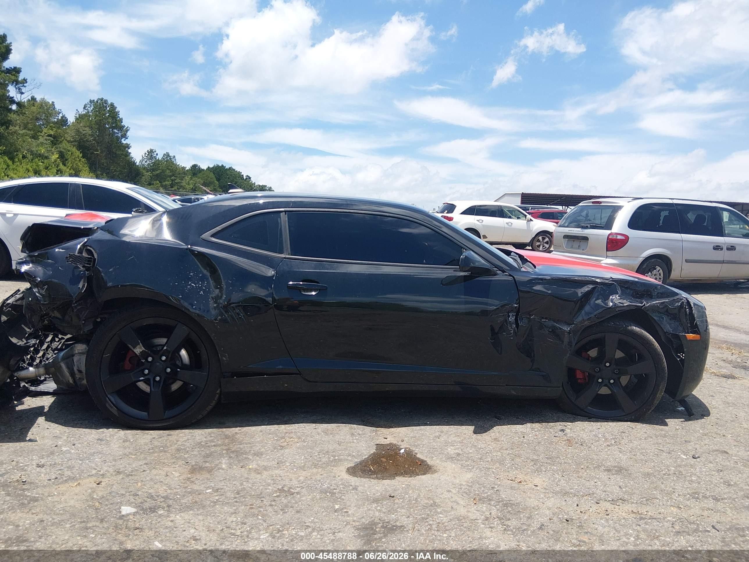 2011 Chevrolet Camaro 2lt Black vin: 2G1FC1ED9B9147468